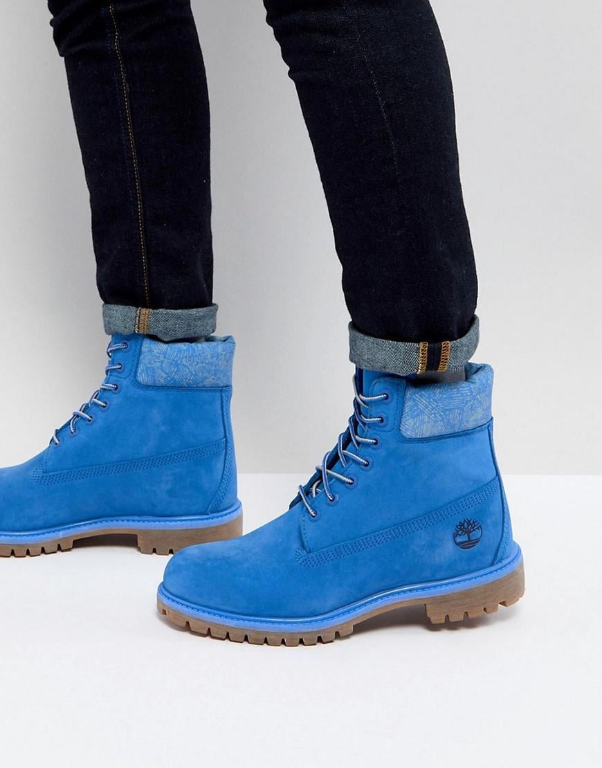 toegang focus schot Timberland Iconic 6 Inch Premium Boots in Blue for Men | Lyst