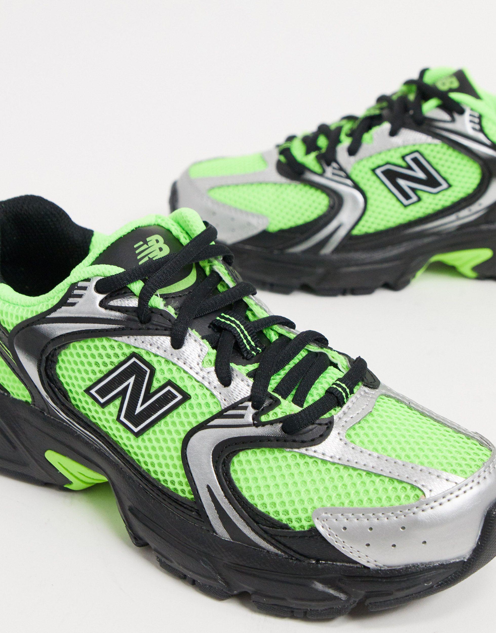 New Balance Rubber 530 Hi Viz in Green | Lyst