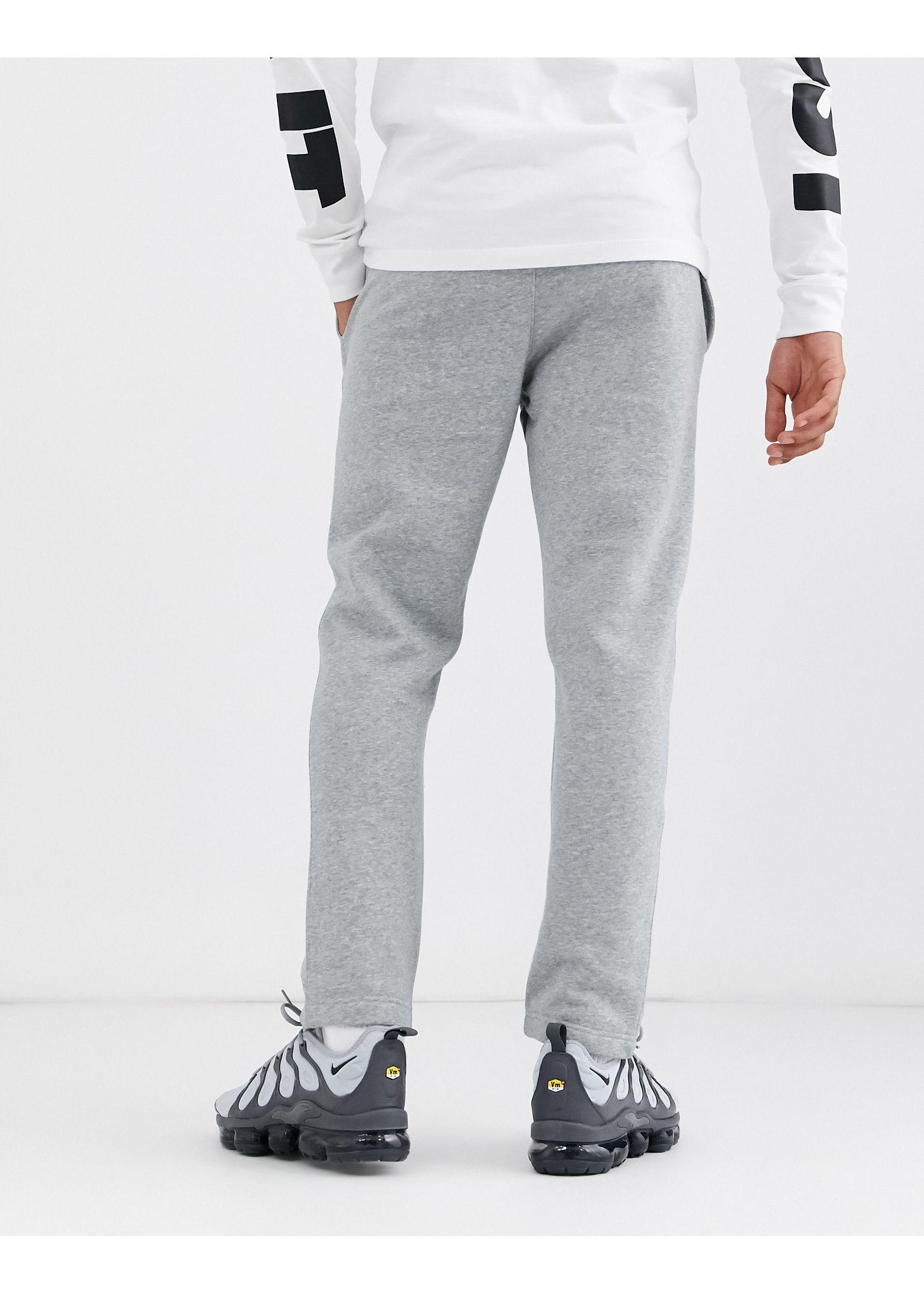 Nike Club Straight Leg joggers in Gray for Men | Lyst