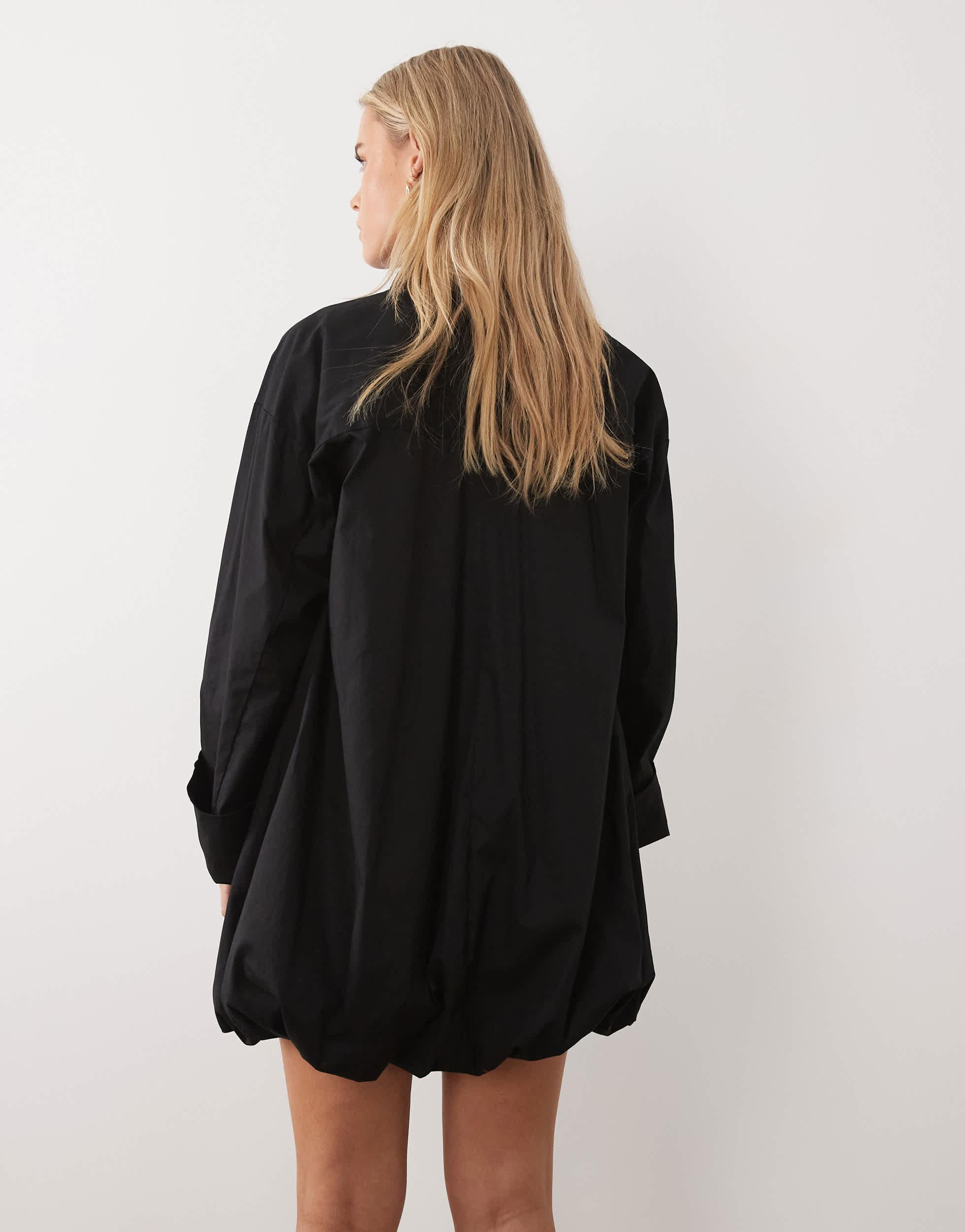 asos black dress petite ASOS DESIGN Petite high neck all over embellished mini dress in black with silver sequin