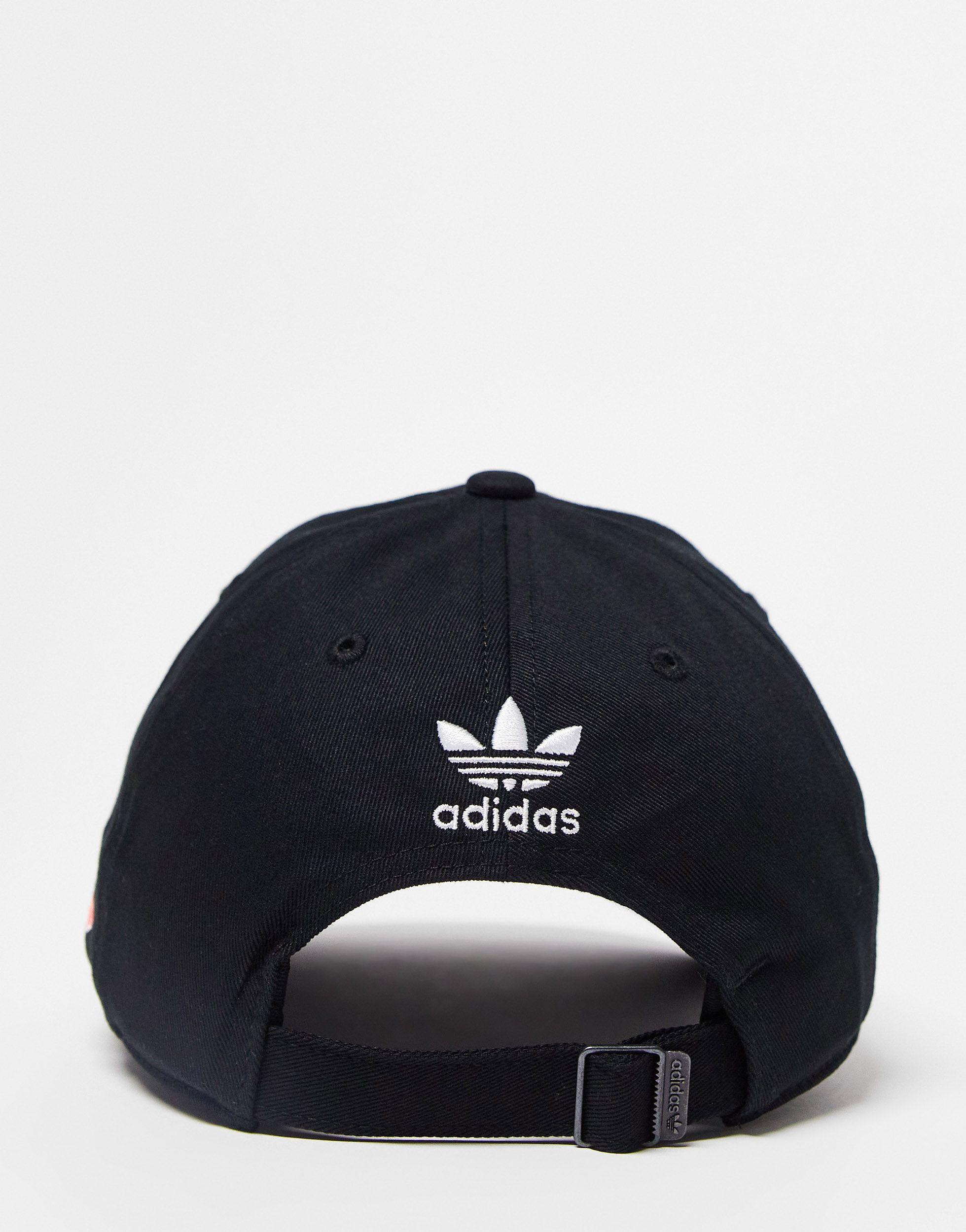 adidas Originals 'always Original' Floral Baseball Cap in Black | Lyst