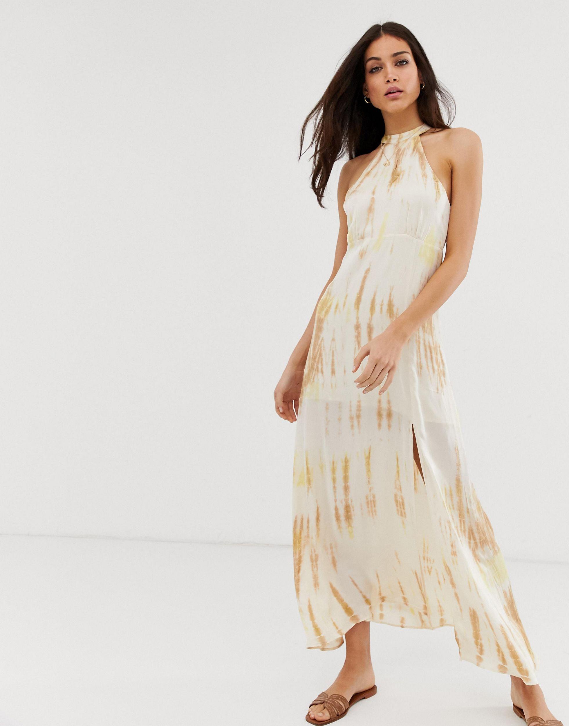 stradivarius yellow dress