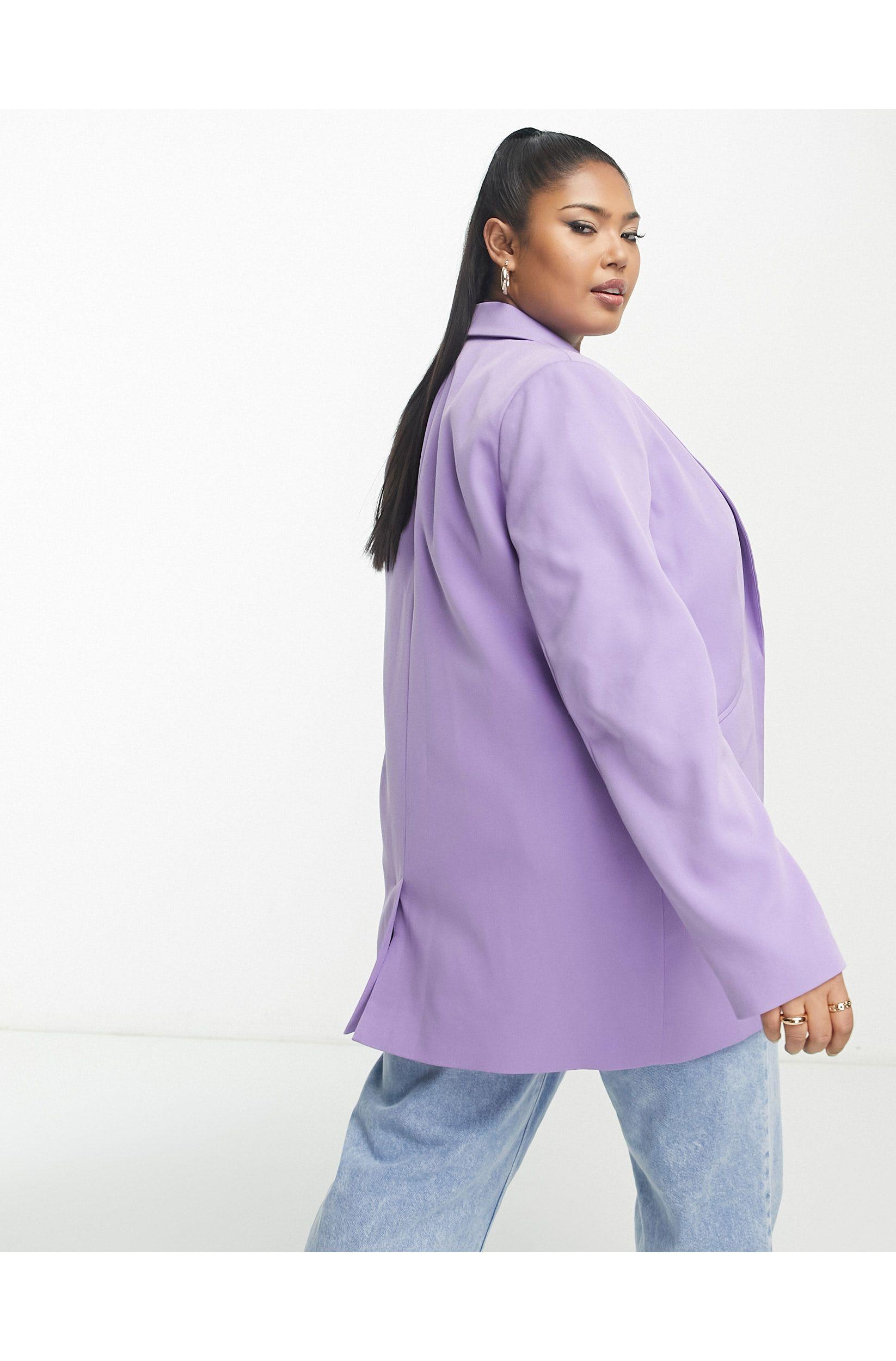 Purple oversized shop blazer