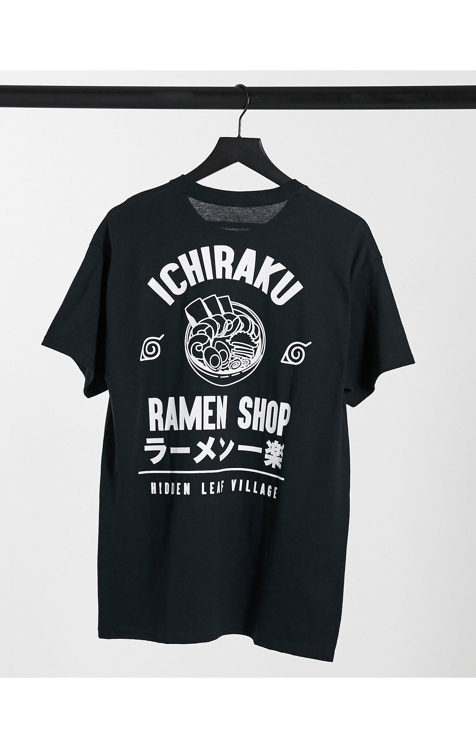 New Look Oversized T-shirt With Ichiraku Ramen Shop Print in Black for Men  | Lyst