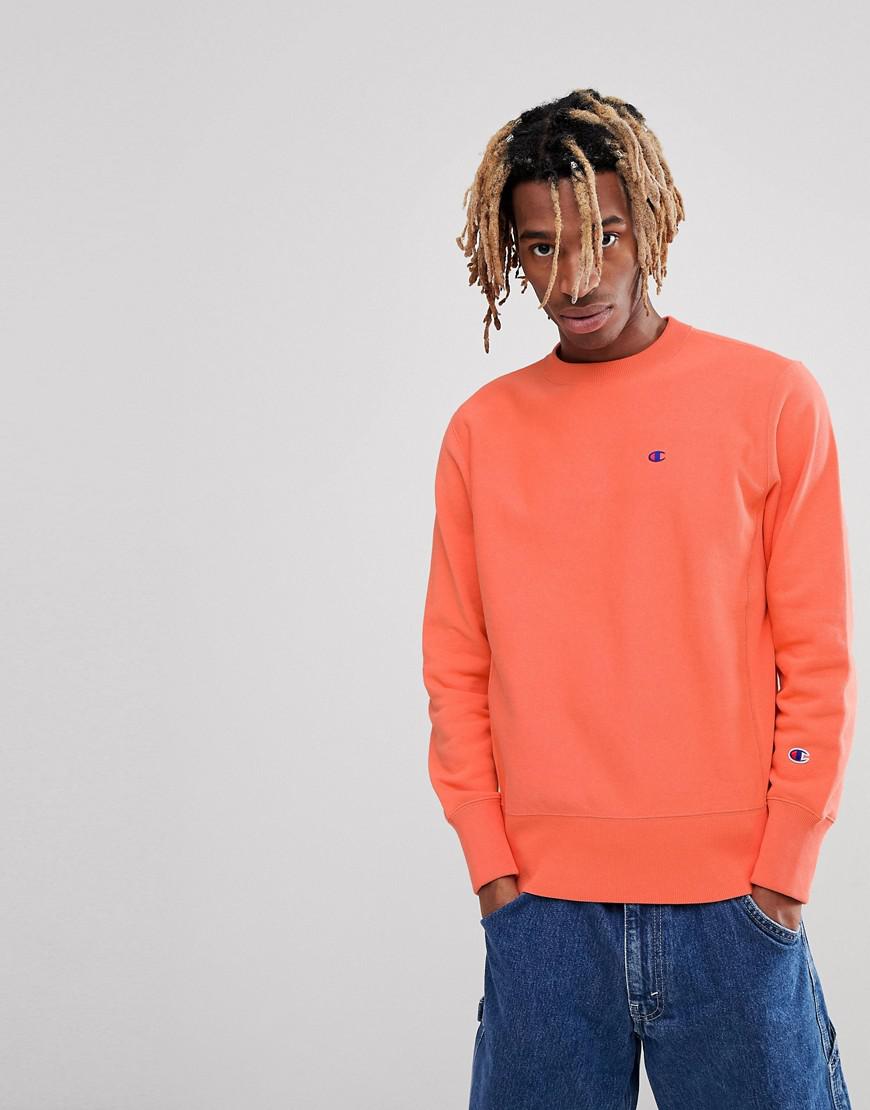 coral champion crewneck