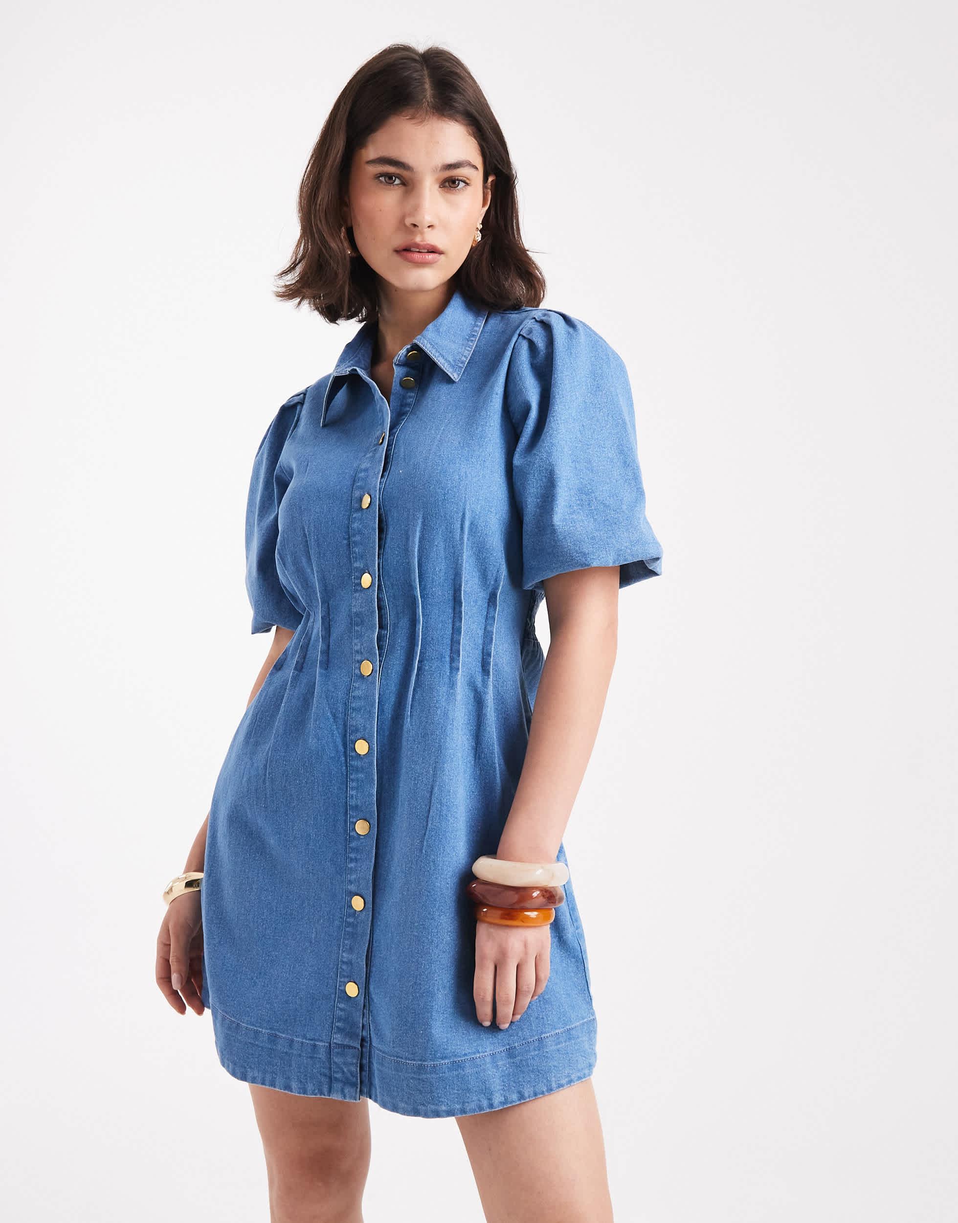 vero moda denim shirt dress Vero Moda - Vmsigga Short Dress - Women - Black