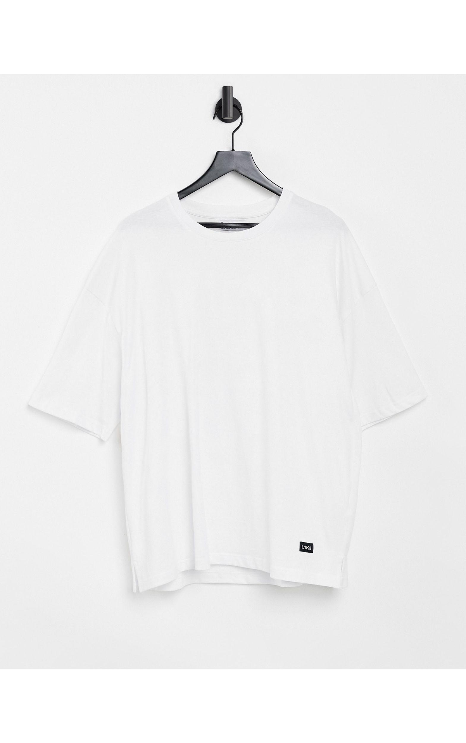 T-shirt oversize bianca da Uomo di Bershka in Bianco | Lyst