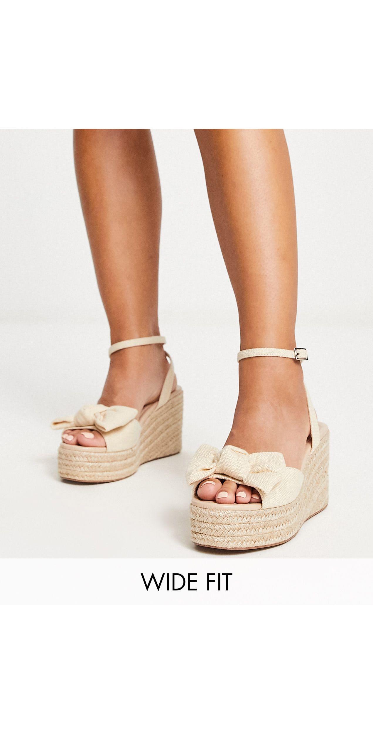 asos white wedges