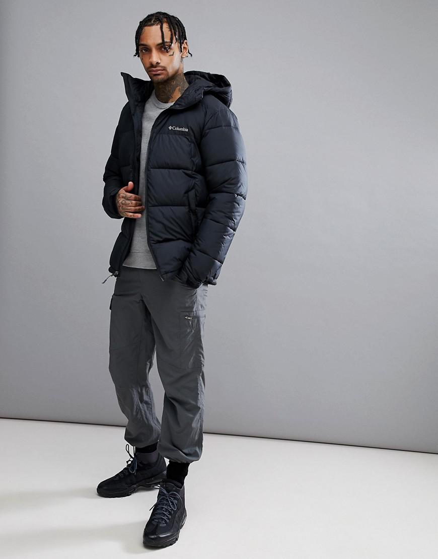 Columbia Pike Lake Hooded Puffer Jacket in Blue for Men | Lyst