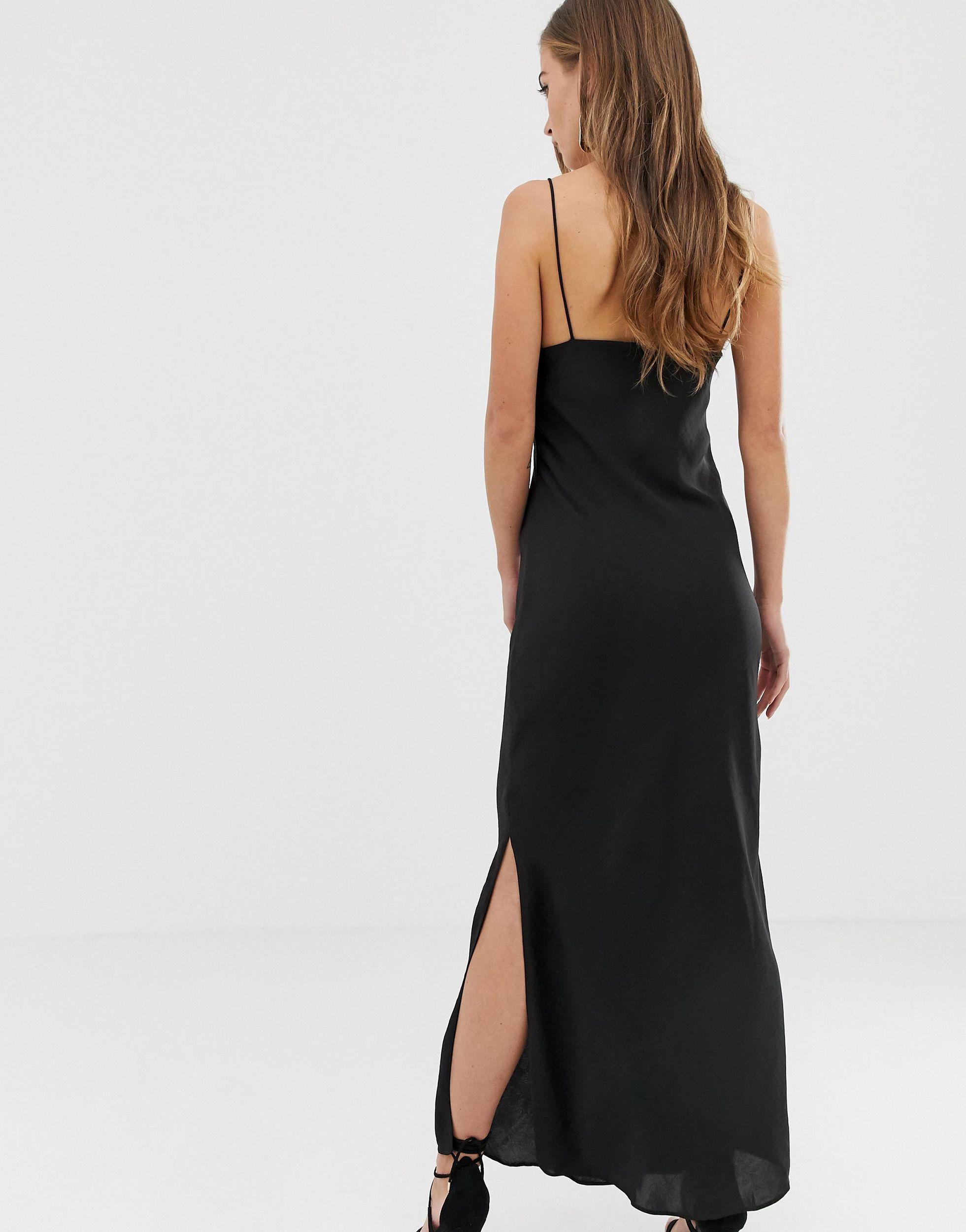 maxi cami slip dress