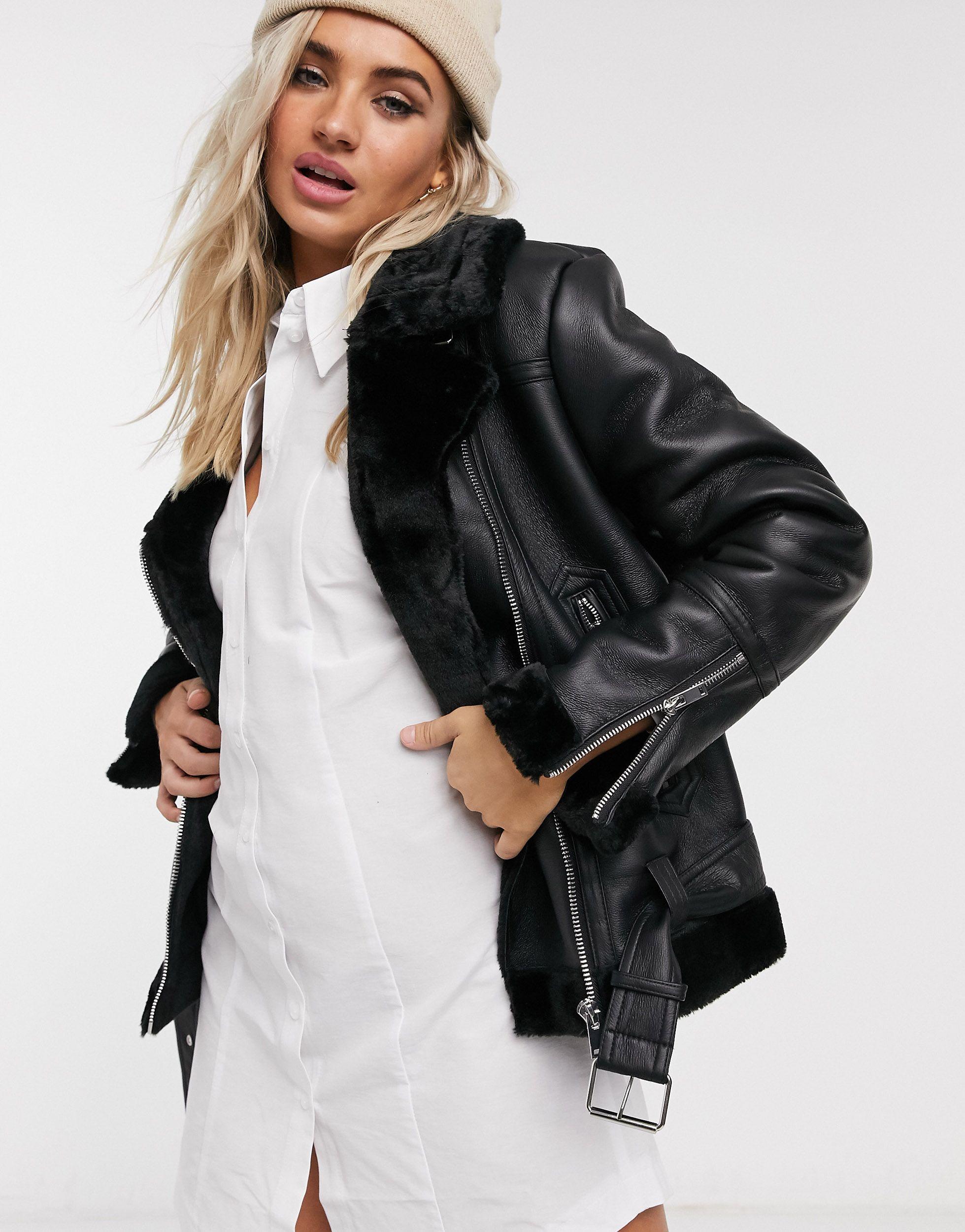 topshop aviator jacket