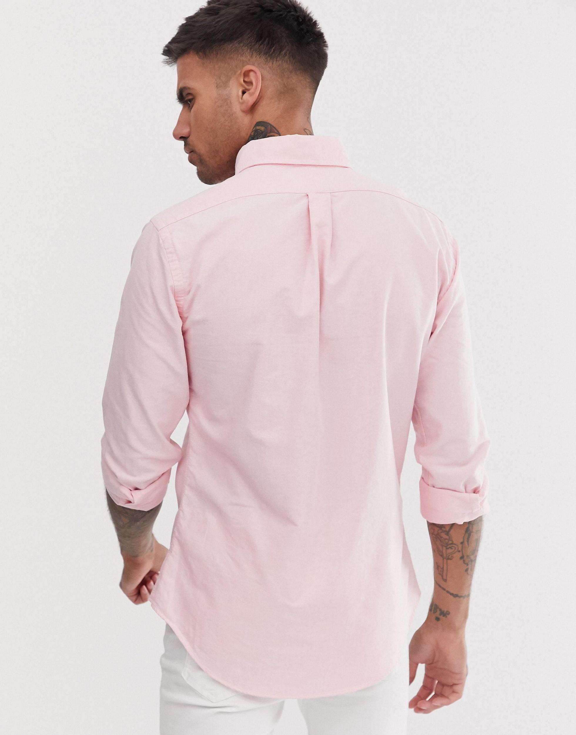 Polo Ralph Lauren Baumwolle – schmales oxford-hemd in Pink für Herren -  Sparen Sie 42% - Lyst