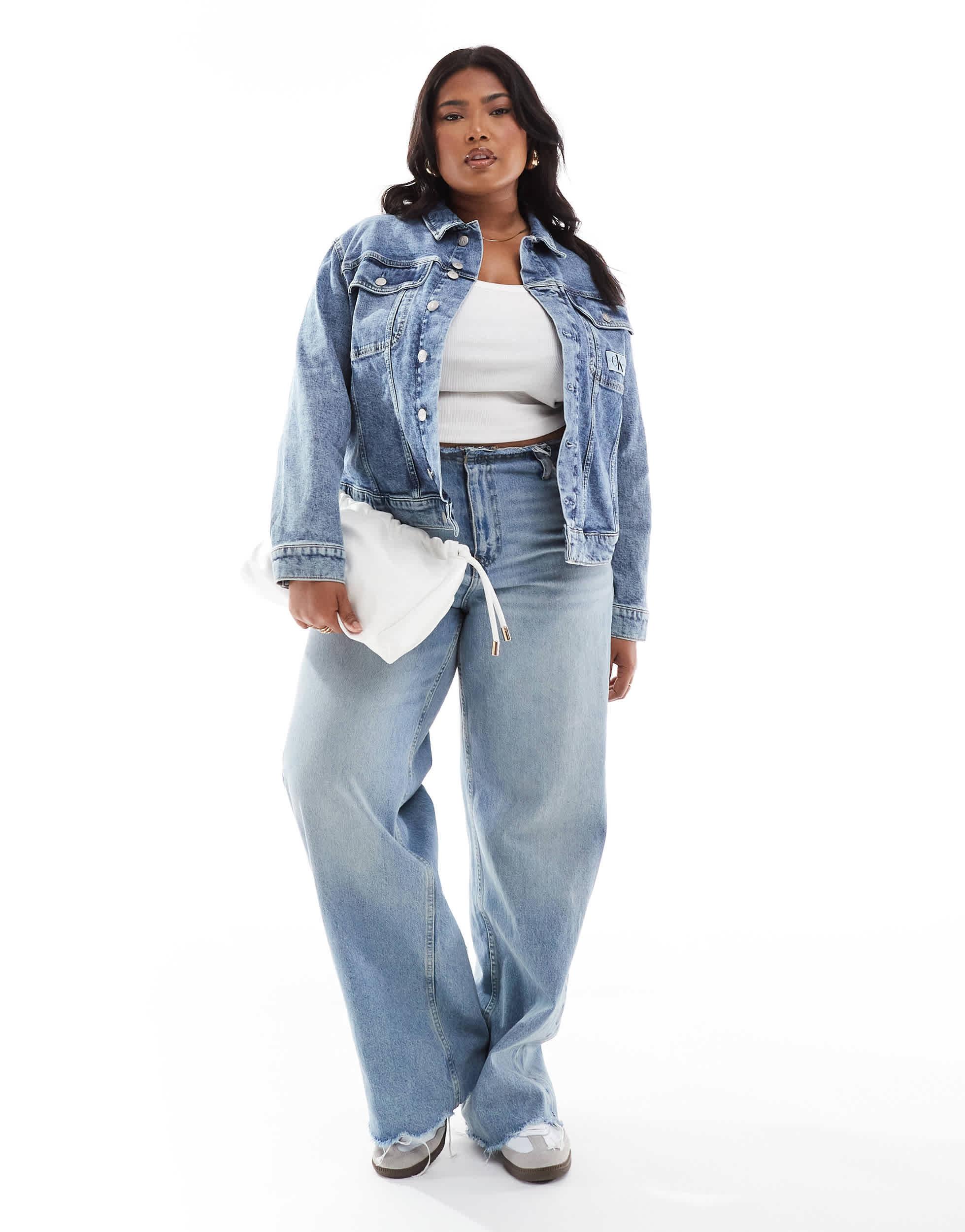 Veste En Jean Vintage MODA – Années 90 – Taille M – Bleu – Occasion