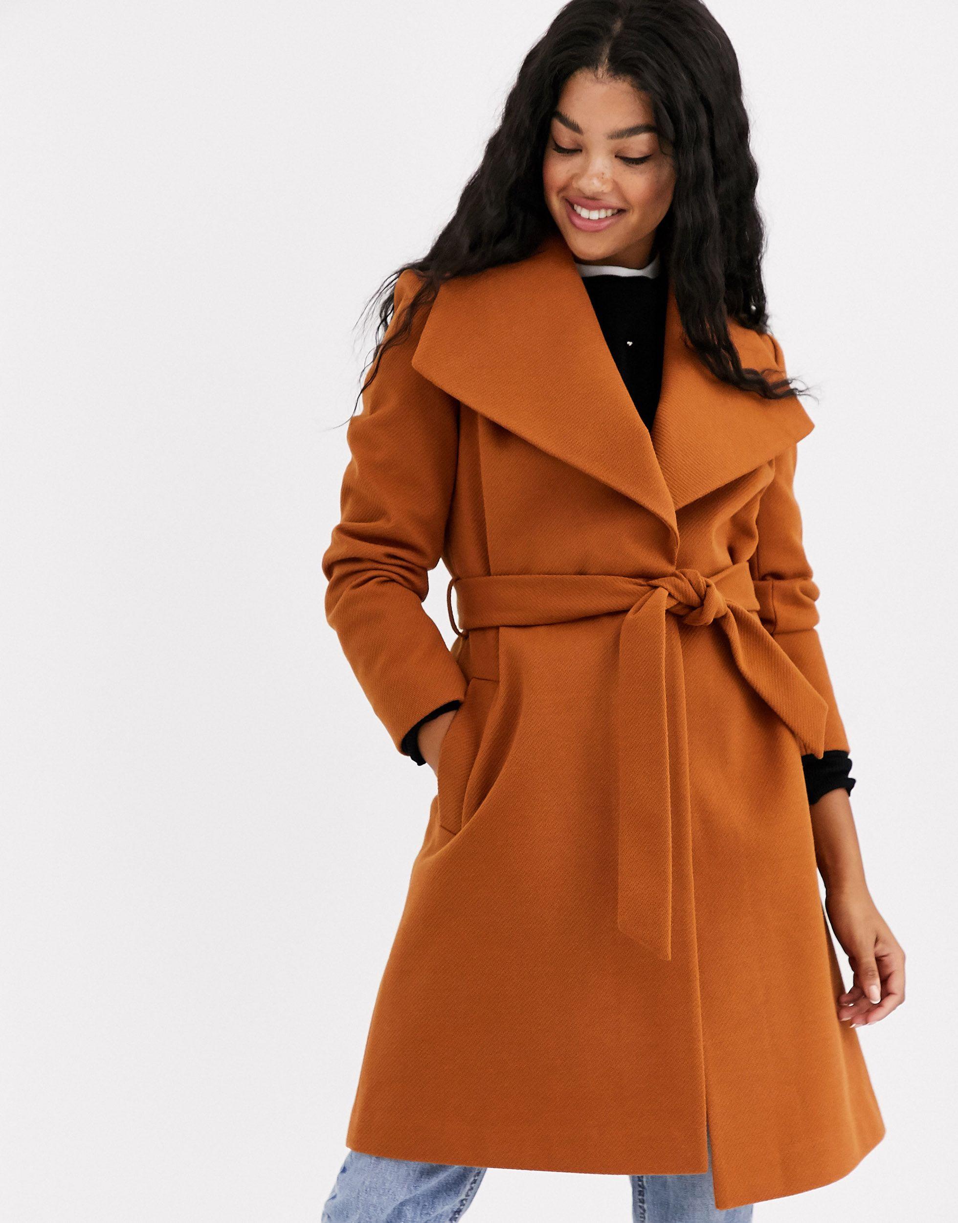 tan tailored coat