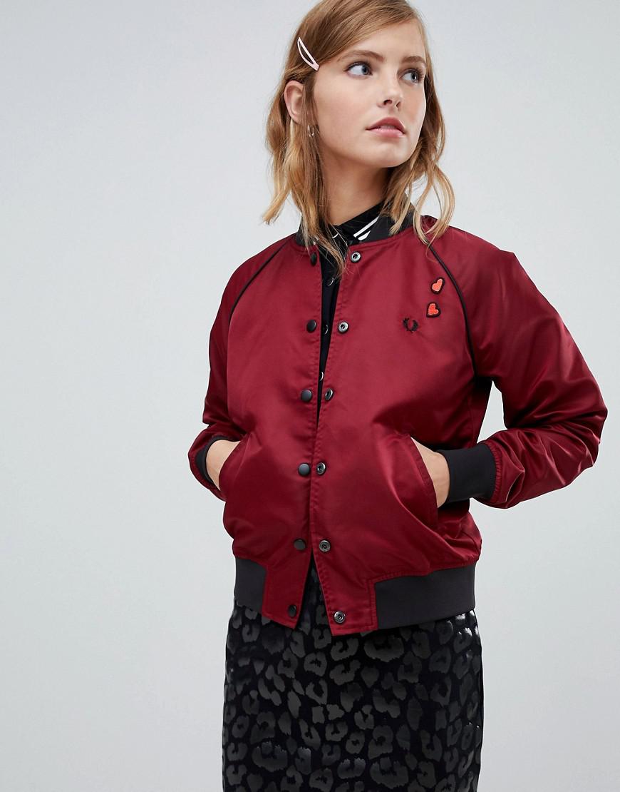 Fred Perry Synthetic X Amy Winehouse Foundation Reversable Bomber Jacket in  Black - Lyst