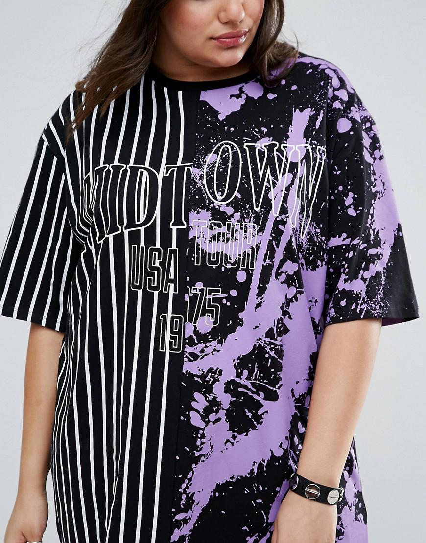 Asos Cotton Phoenix Print T Shirt Dress In Half And Half Print In Black Lyst Asos Cotton Phoenix Print T Shirt Dress In Half And Half Print In Black Lyst
