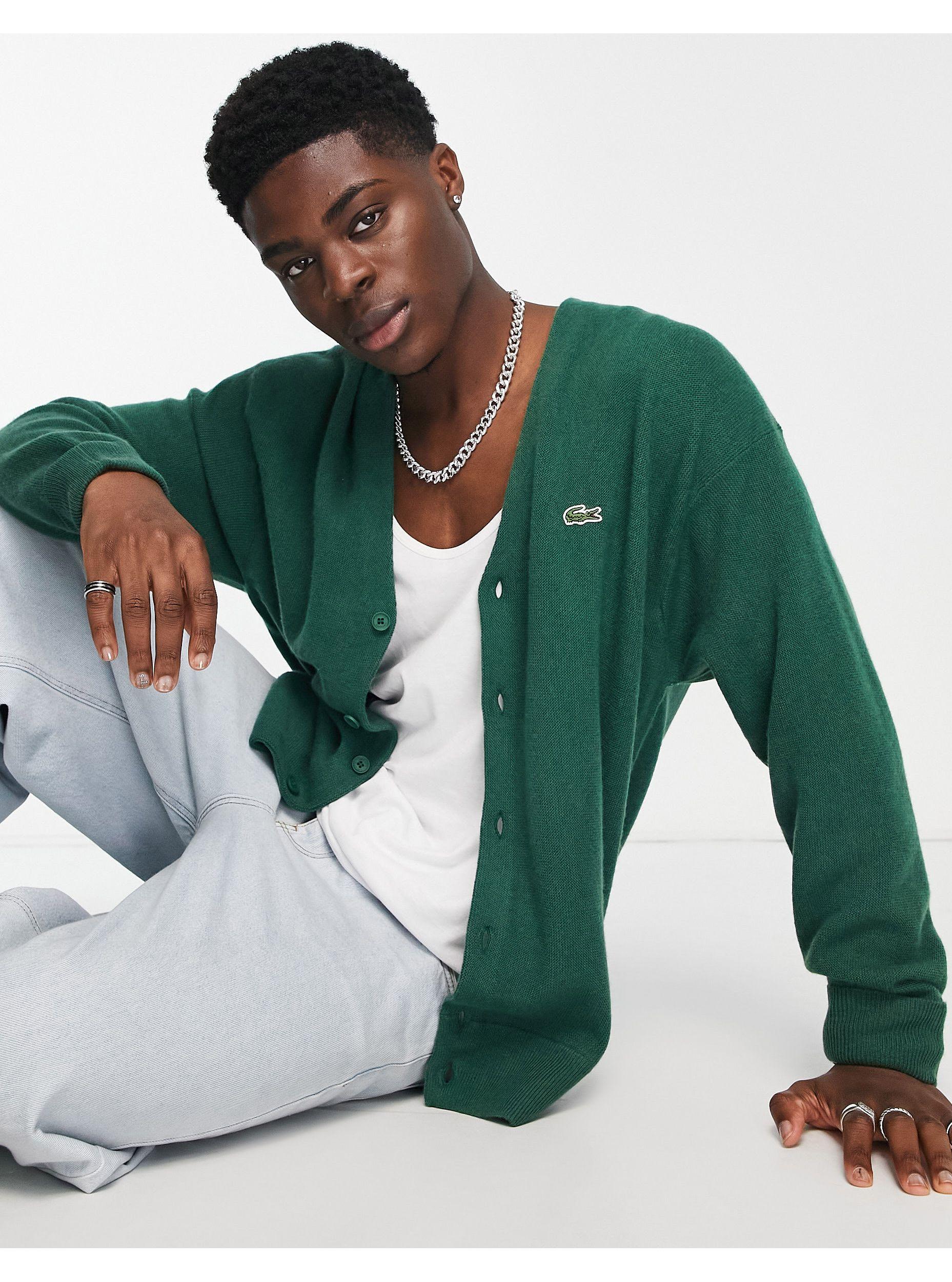 Lacoste – strickjacke in Grün für Herren | Lyst AT