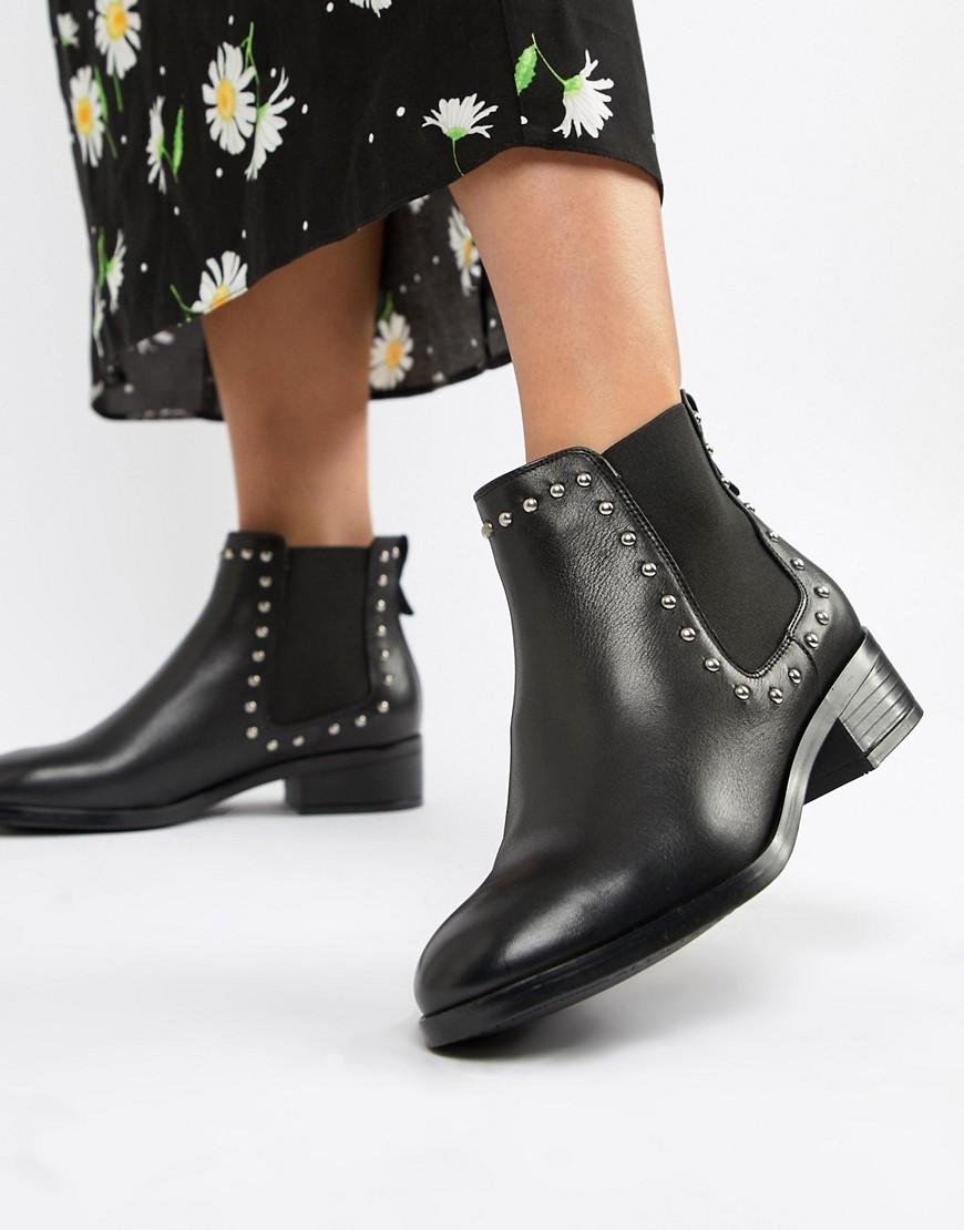 Botines Chelsea de cuero con tachuelas Eraylia ALDO de Cuero de color Negro  | Lyst