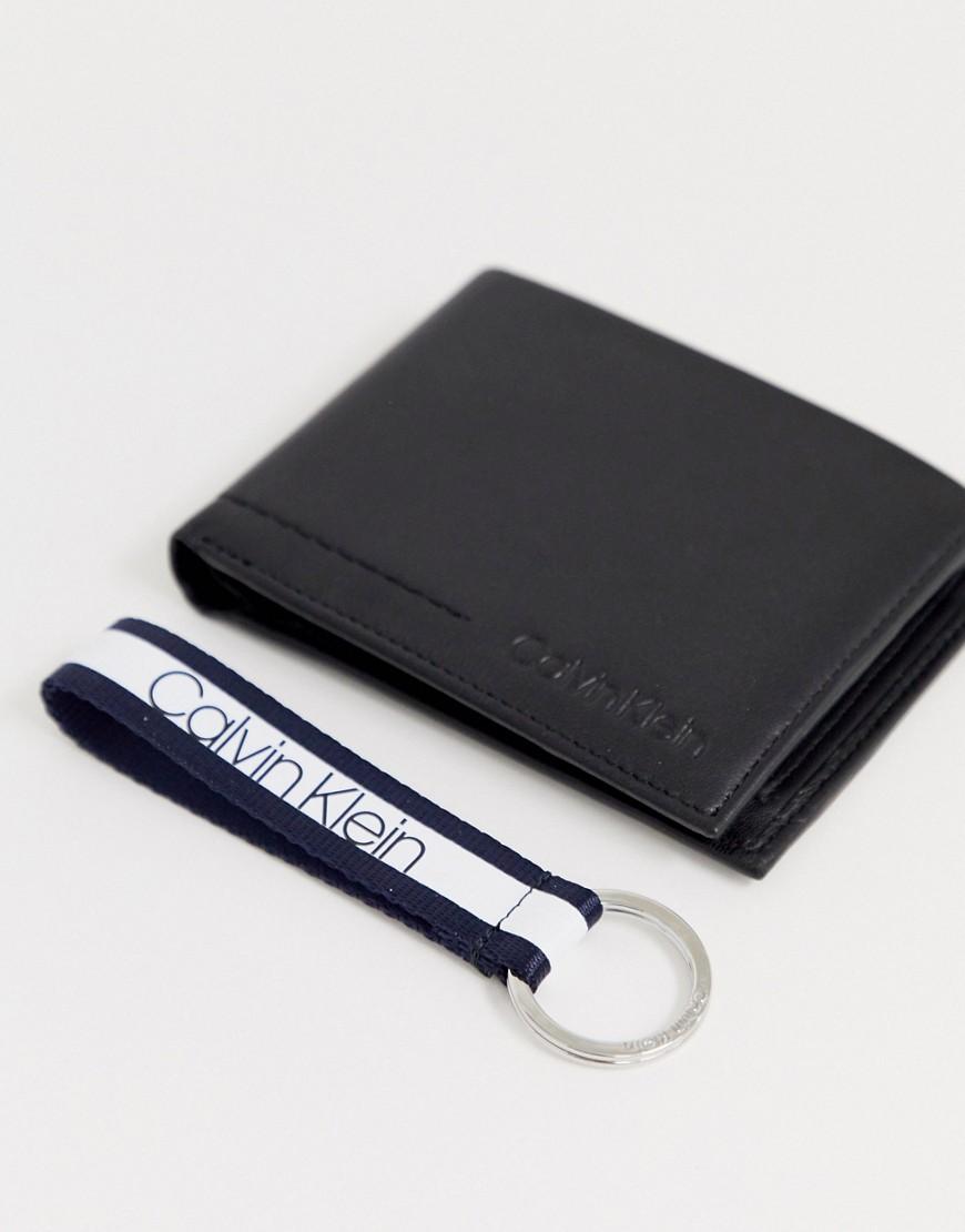Coffret cadeau portefeuille à deux volets et porte-clés Calvin Klein pour  homme en coloris Noir | Lyst