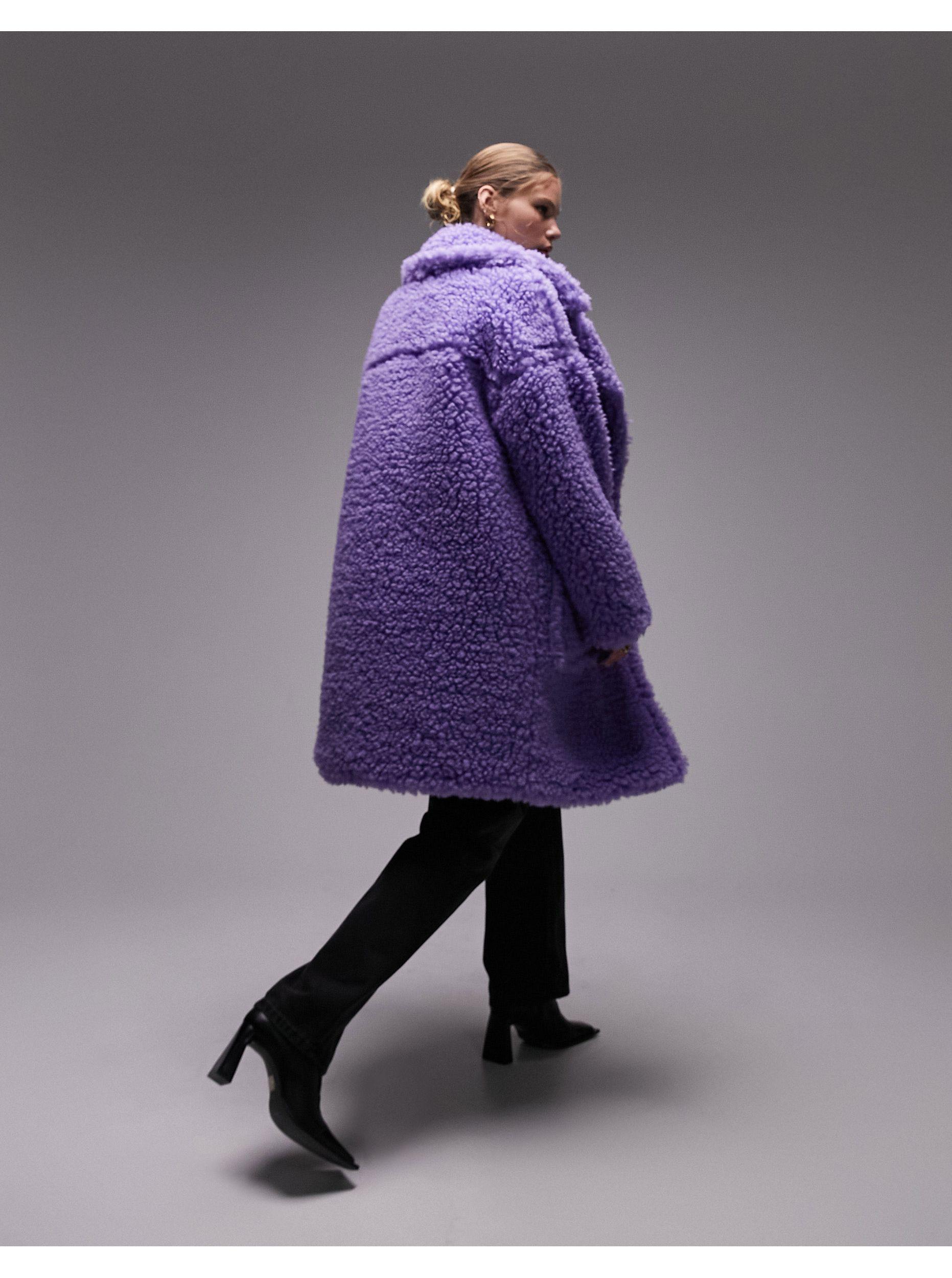 Topshop top lilac coat