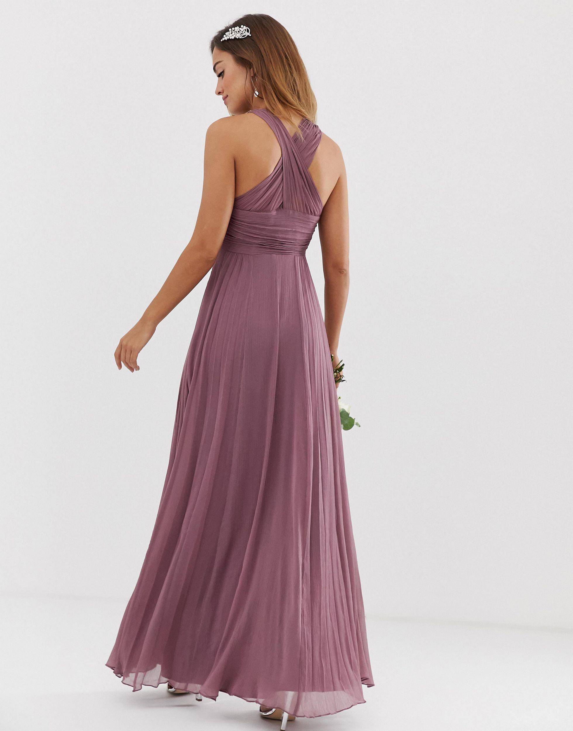 asos dusty purple dress