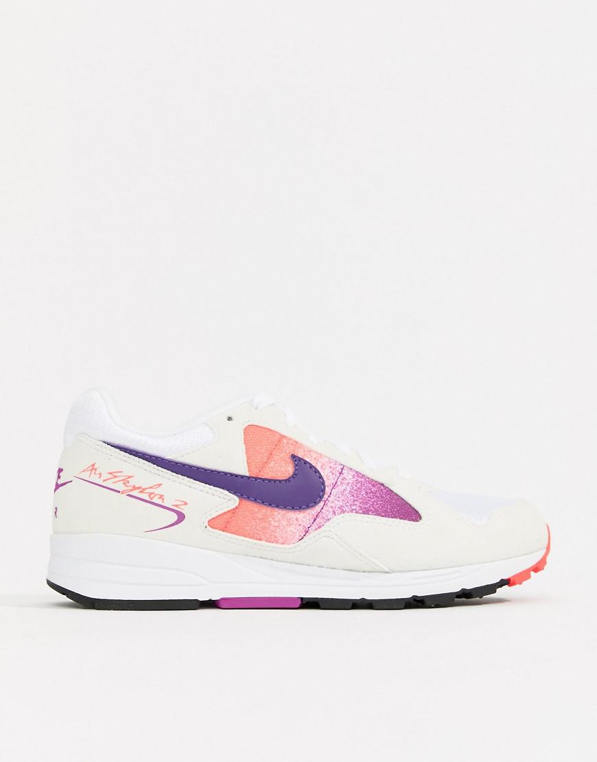 nike white ombre detail air skylon ii trainers