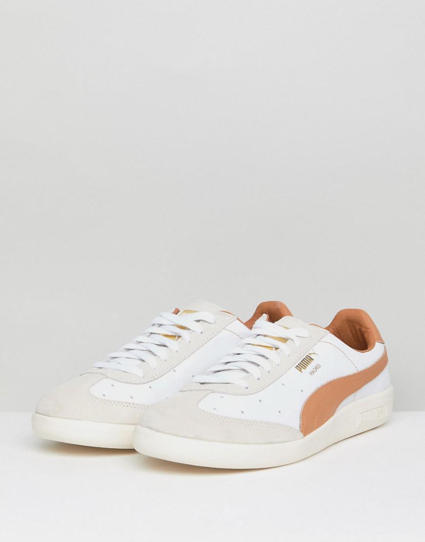 PUMA Leather Select Madrid Tanned Sneakers In White 36380603 for Men - Lyst