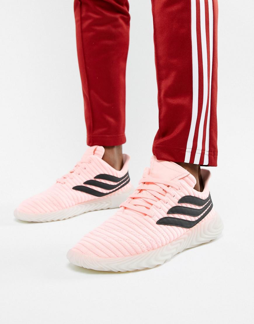 adidas pink & black sobakov trainers