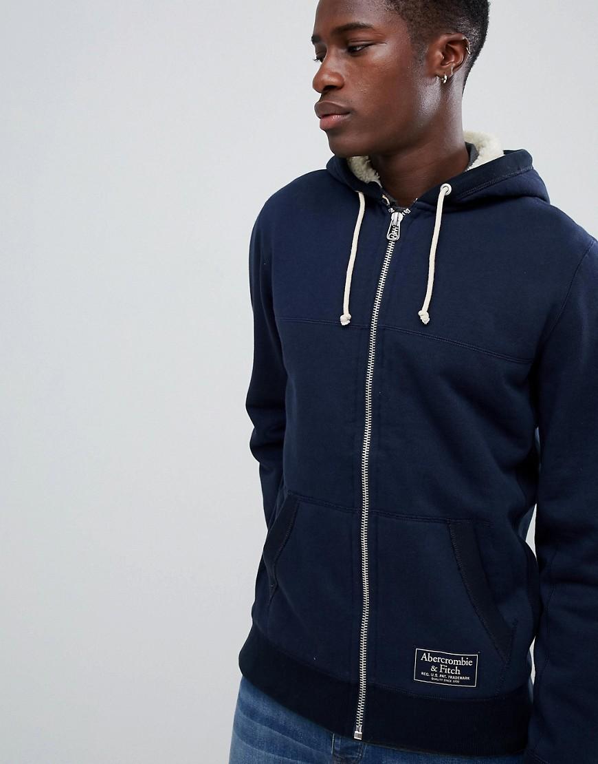Con cremallera y forro de borreguito sudadera con capucha | JACK \u0026 JONES