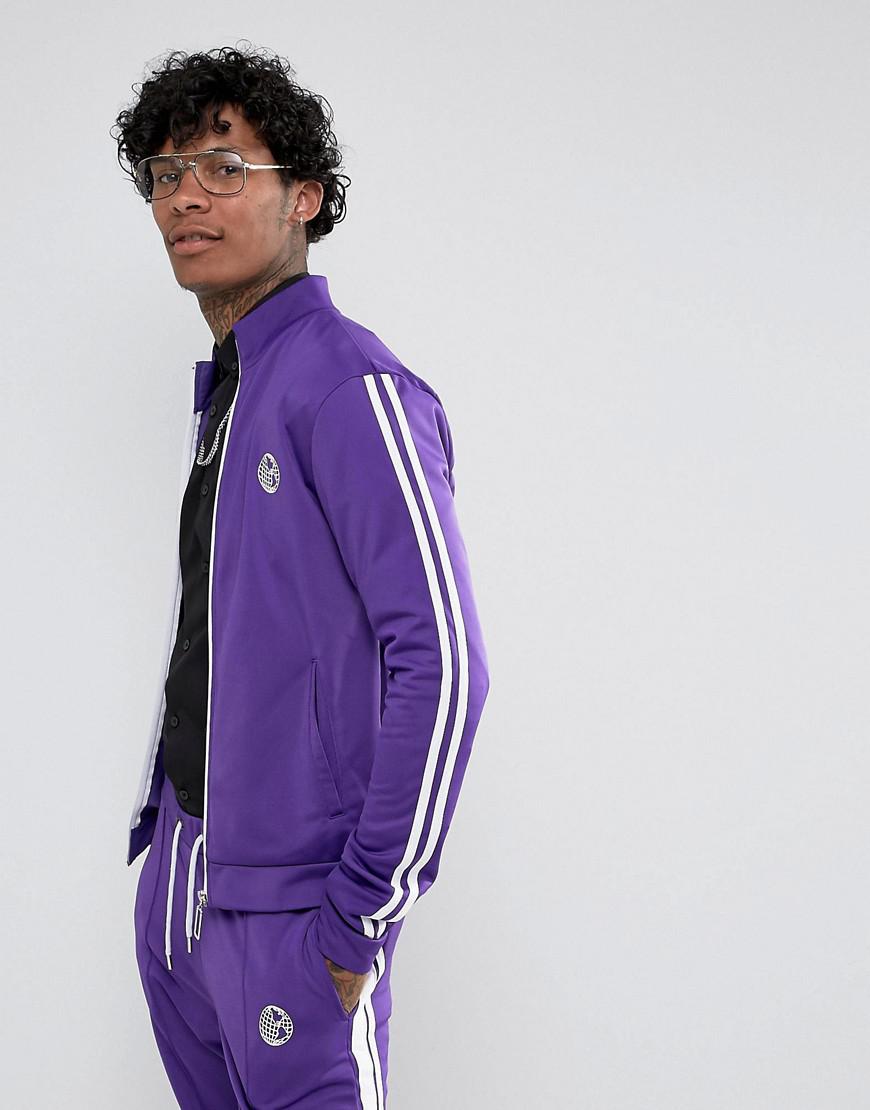 purple track top