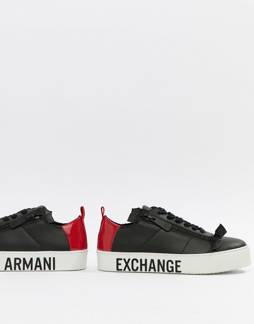 armani platform trainers