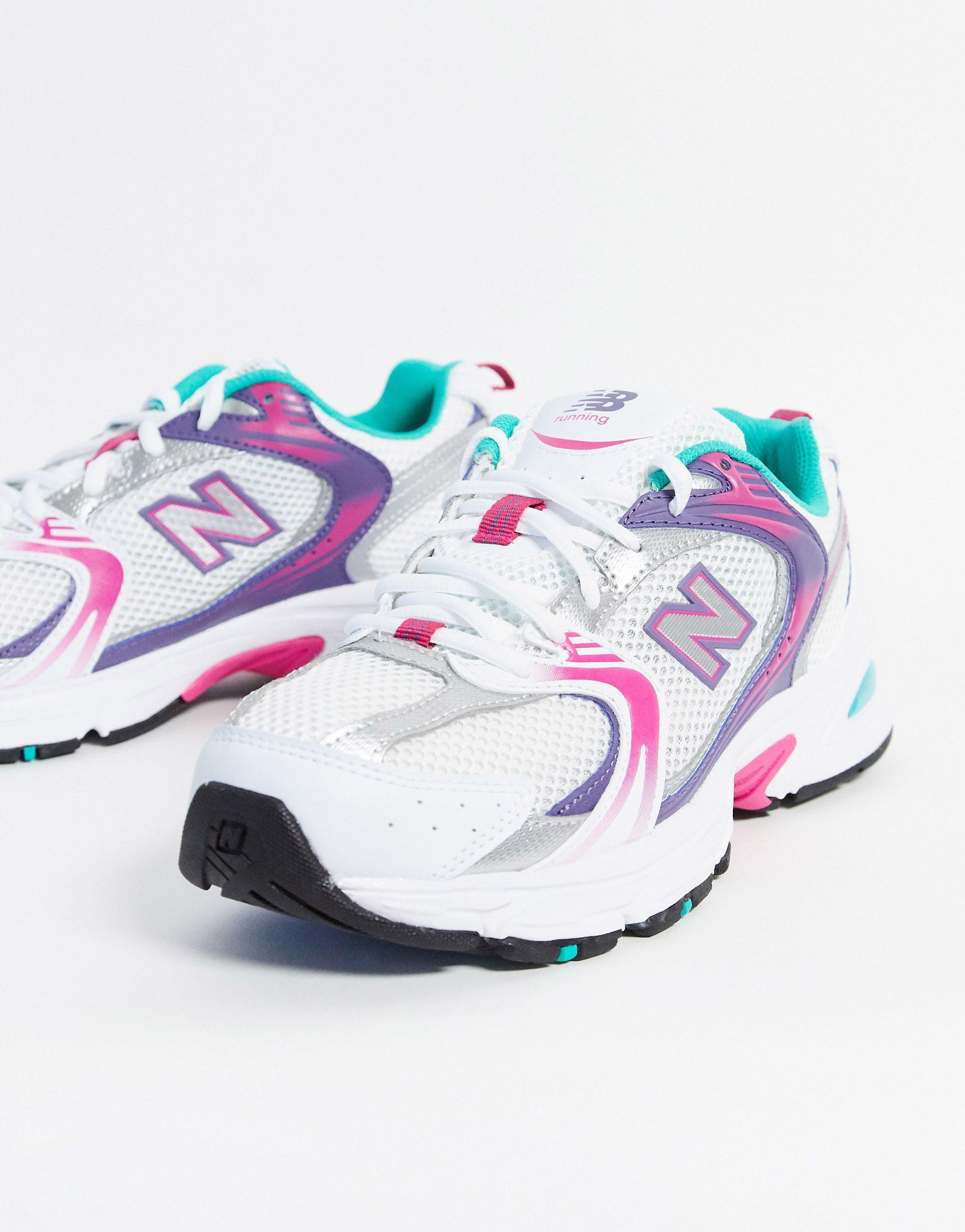 530 - Baskets - Blanc et violet New Balance en coloris Rose | Lyst