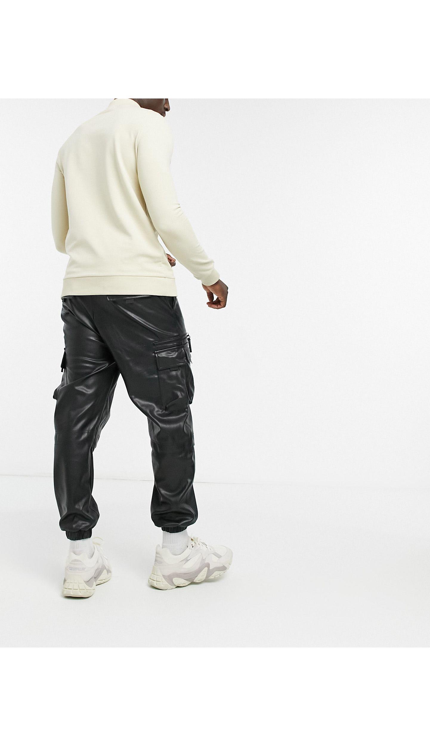 Jogging cuir bershka new arrivals