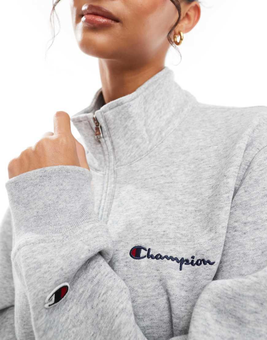 Grey Champion Legacy Sweatshirt Grey Champion Hoodie Script Sleeve