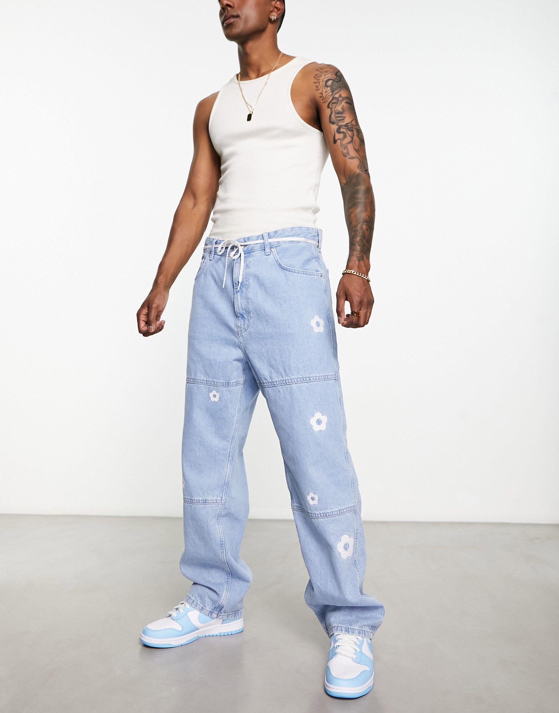 Jeans homme avec broderie hot sale
