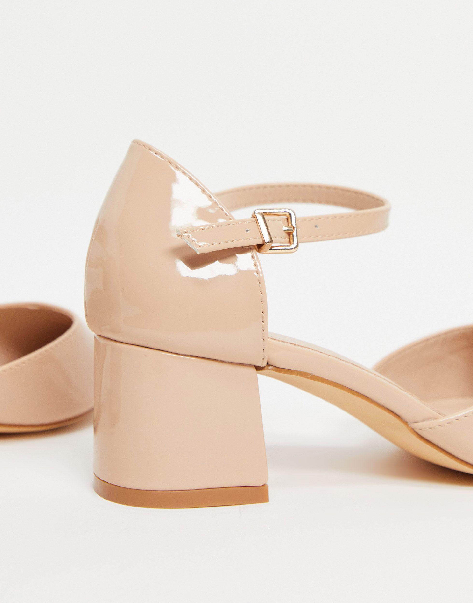 Truffle Collection Mid Block Heel Shoes 
