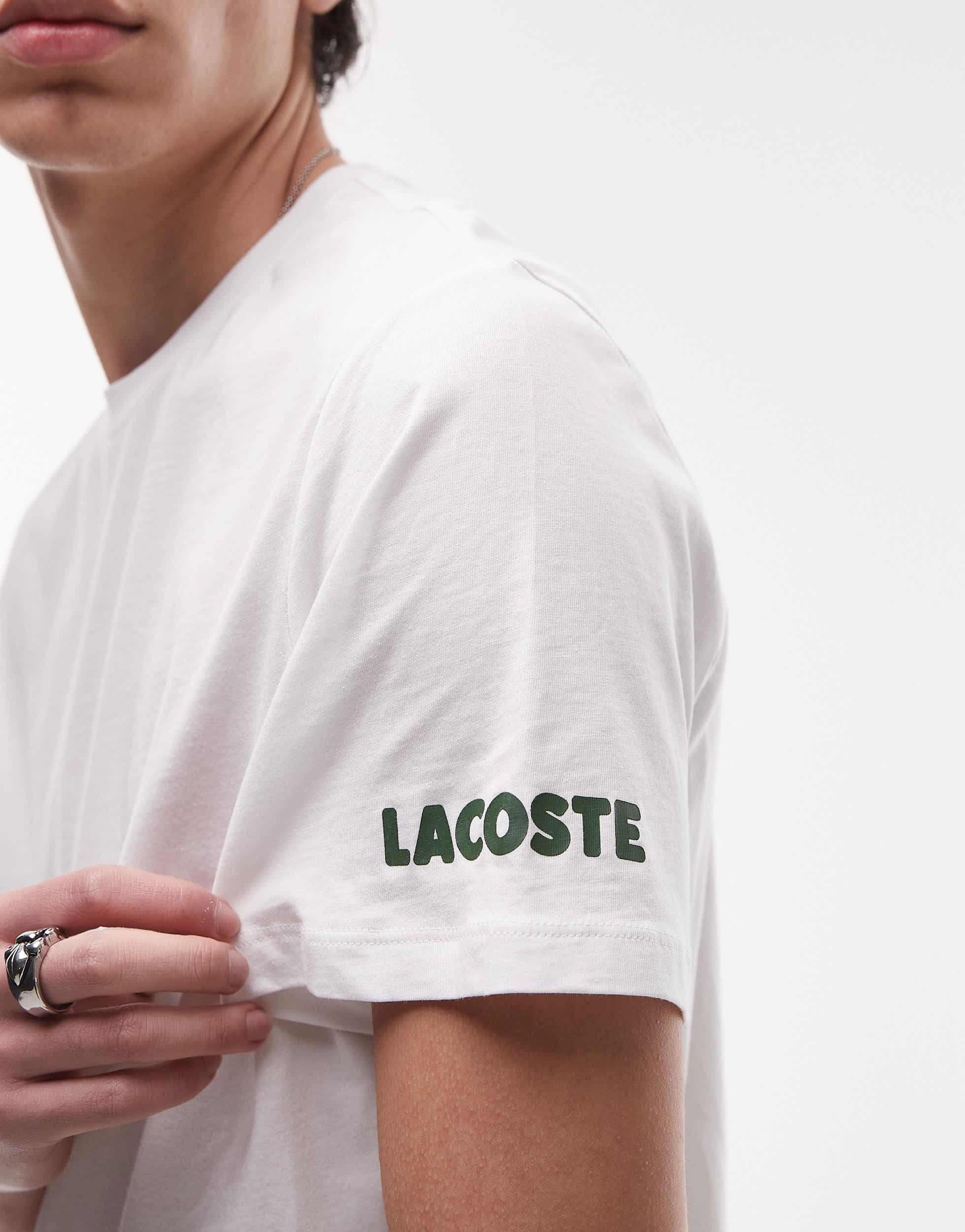 Lacoste T-Shirt in White for Men | Lyst Canada