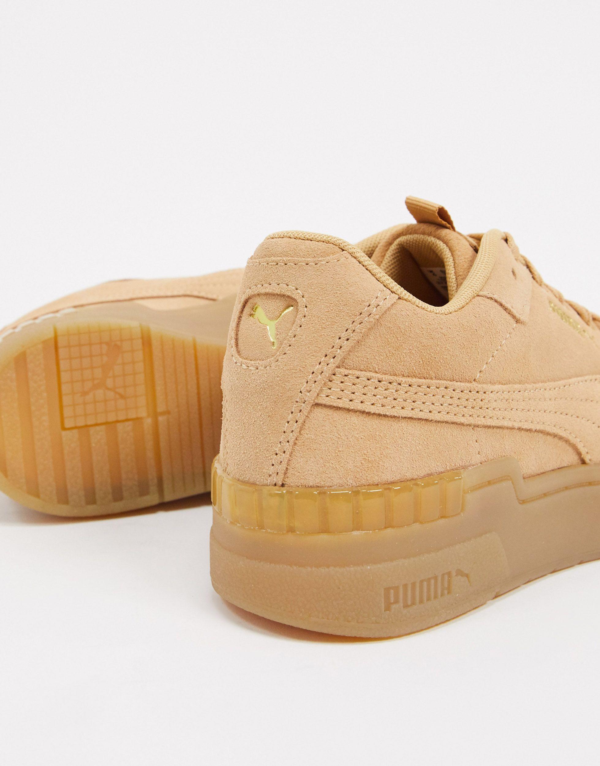 puma cali sport tonal trainers in beige