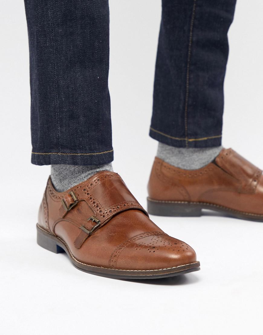 Red Tape Monk Shoes In Tan in Brown for Men - Lyst