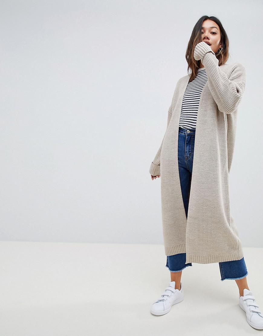 chunky maxi cardigan