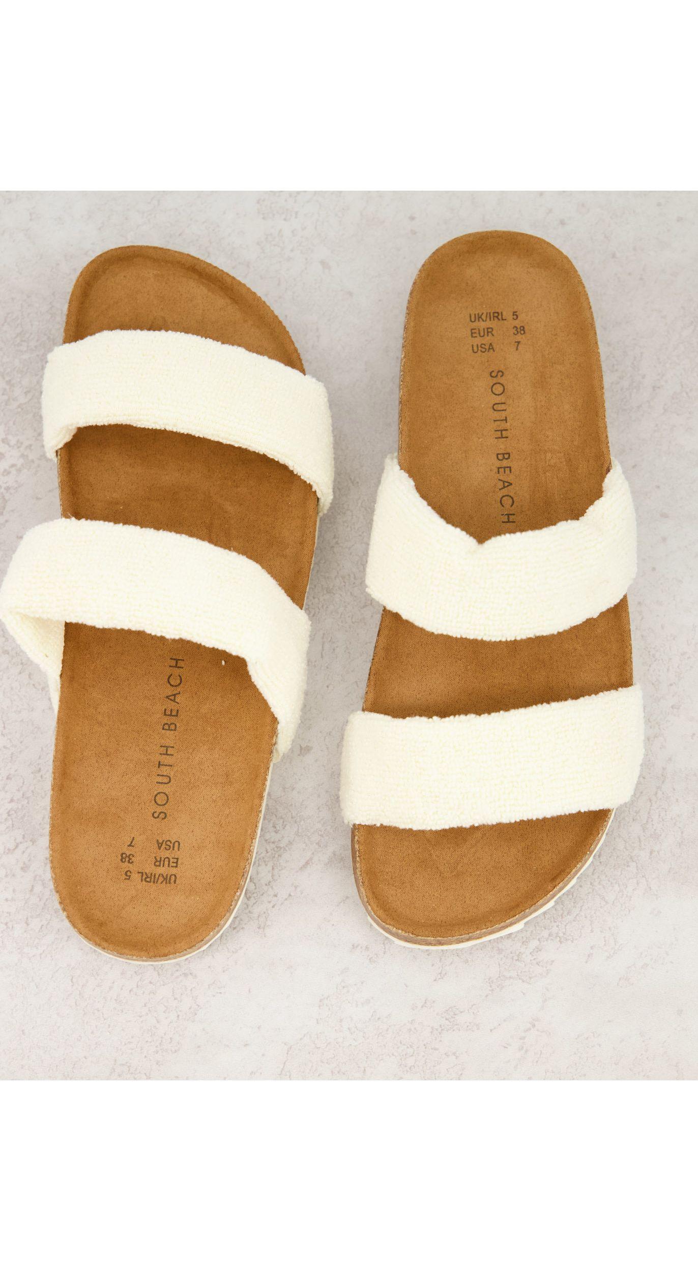 South Beach Exclusive Strap Slides - Lyst