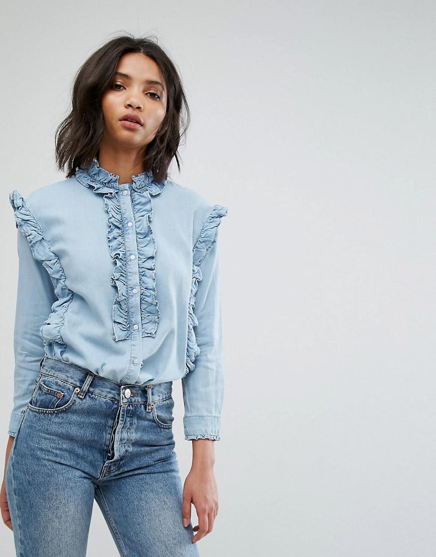 mango denim shirt