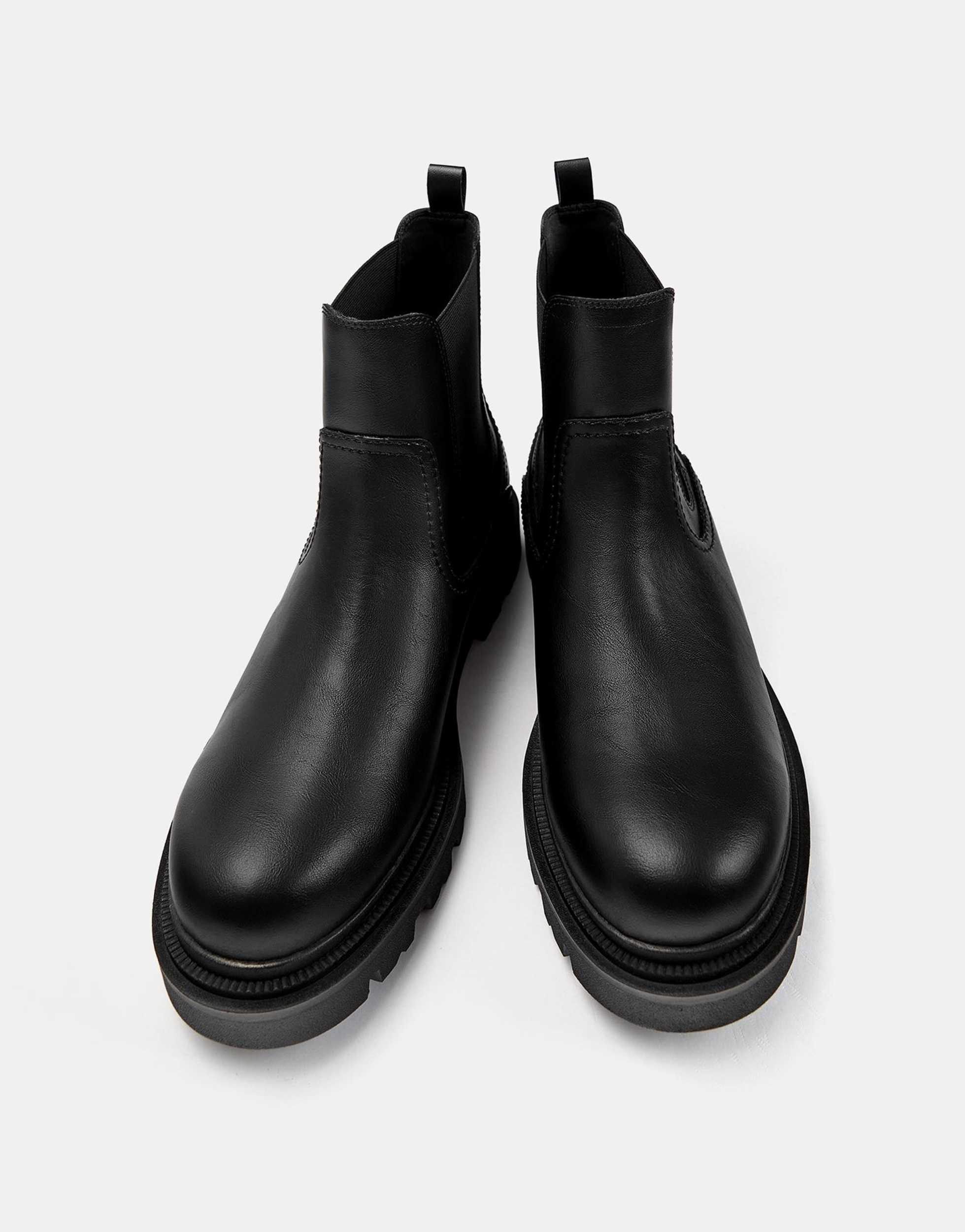 Chelsea Stiefelette Pull And Bear Stiefelette Black Pull&Bear