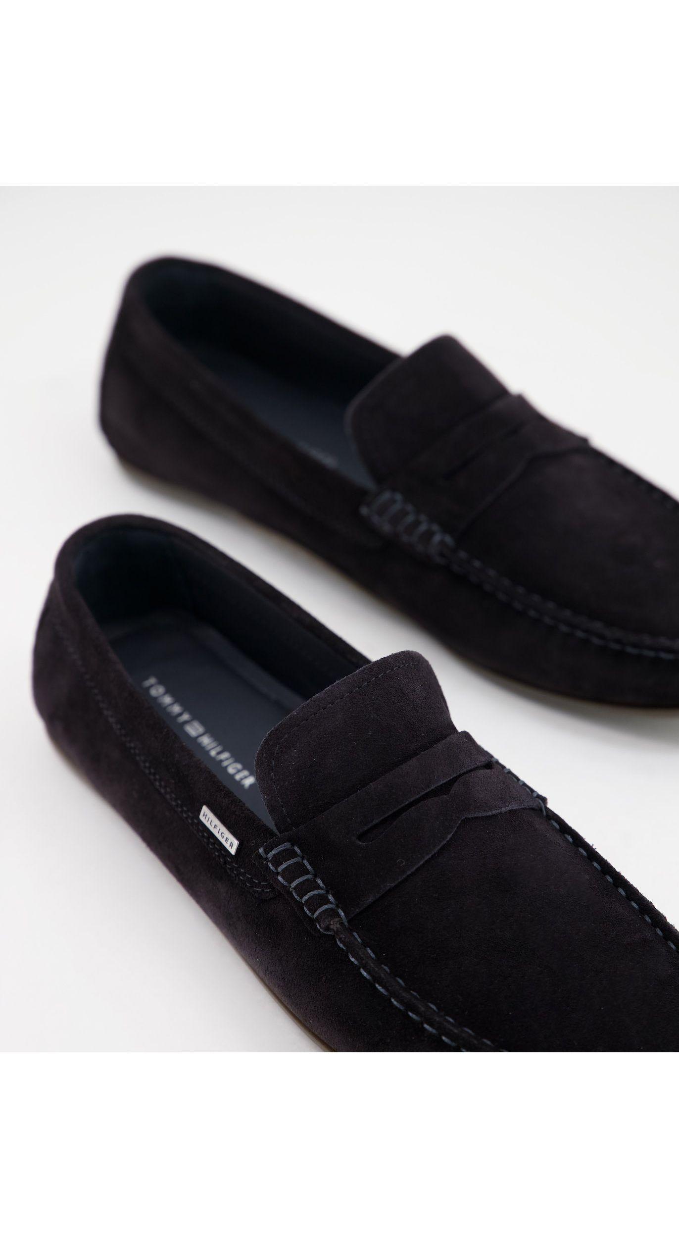 Tommy Hilfiger Classic Suede Penny Loafers in Blue for Men | Lyst Australia