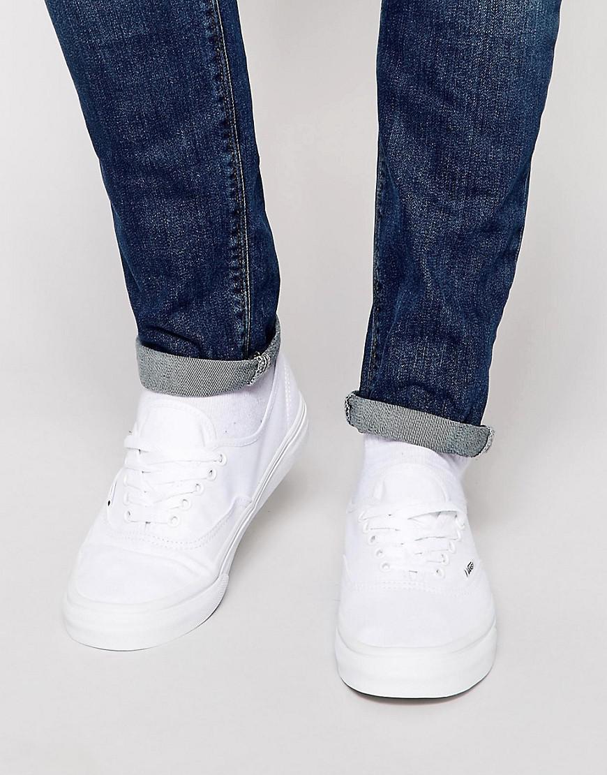 vans white plimsolls