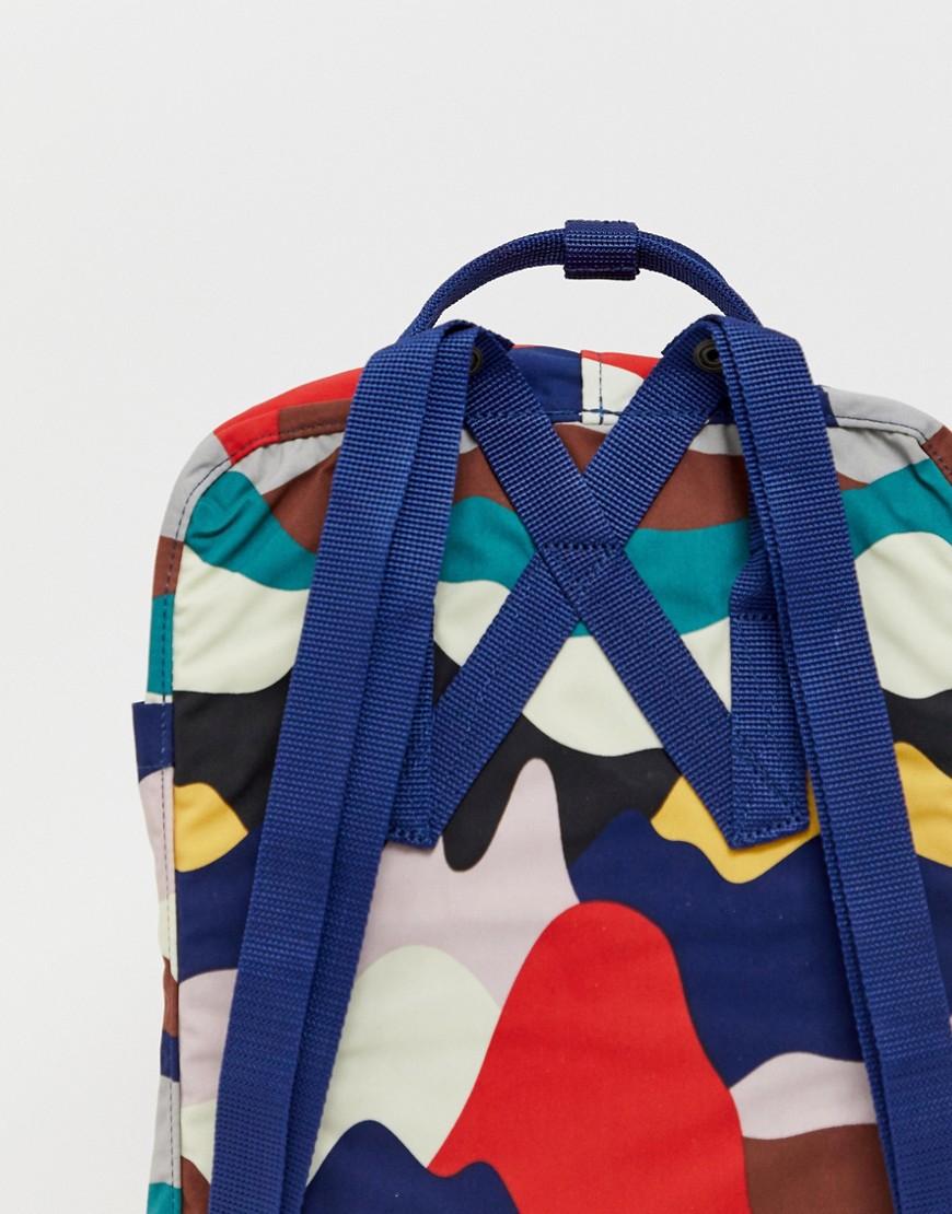 Fjallraven Kanken Art Abstract Camo Print Backpack 16l in Blue for