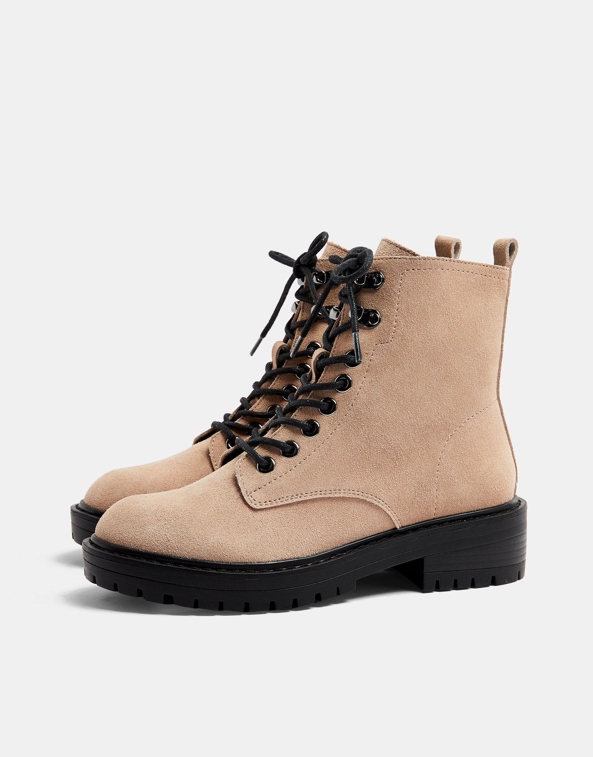 Topshop suede lace up boots Clearance