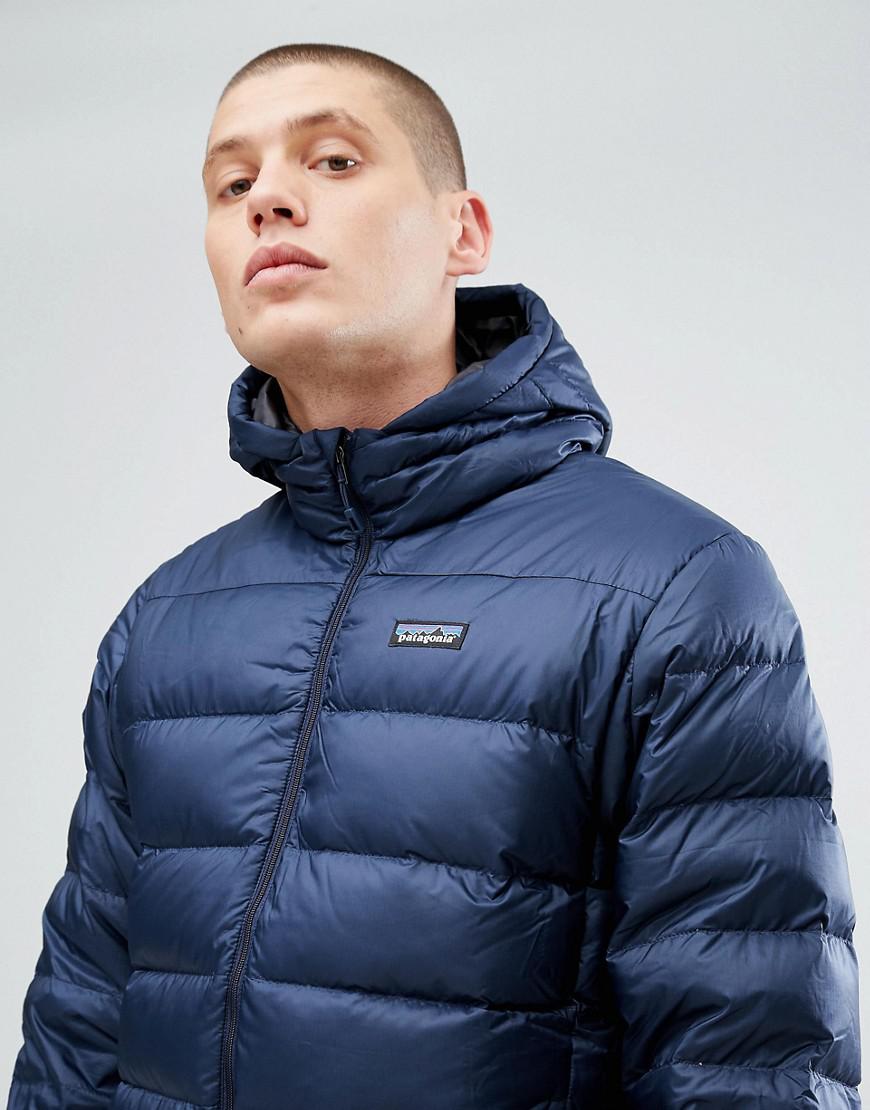 patagonia hi loft down hoody navy
