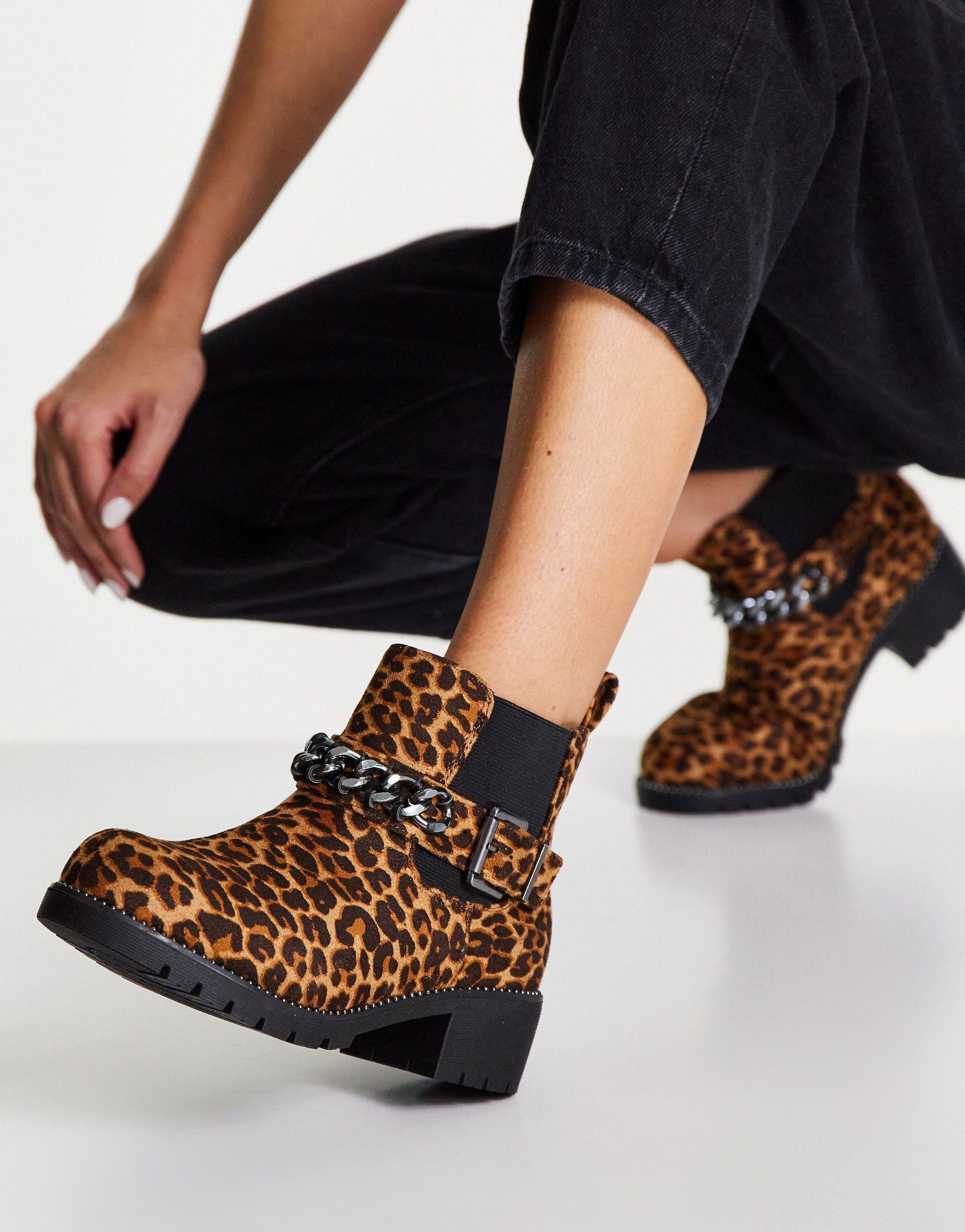 Simply be extra wide fit - willow - scarponcini bassi leopardati di Simply  Be in Nero | Lyst