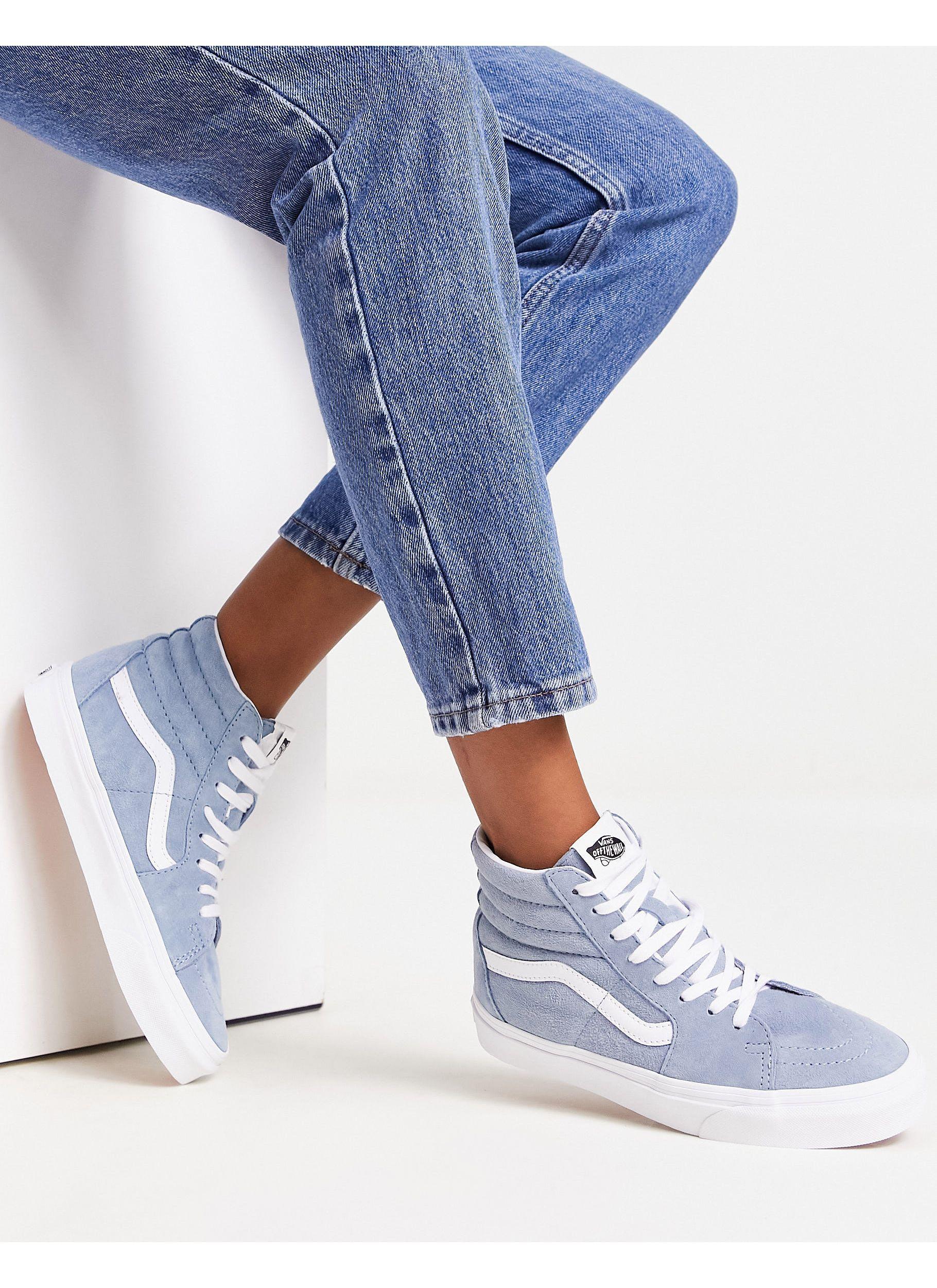 Vans Sk8-hi - Sneakers Van Suède in het Blauw | Lyst NL